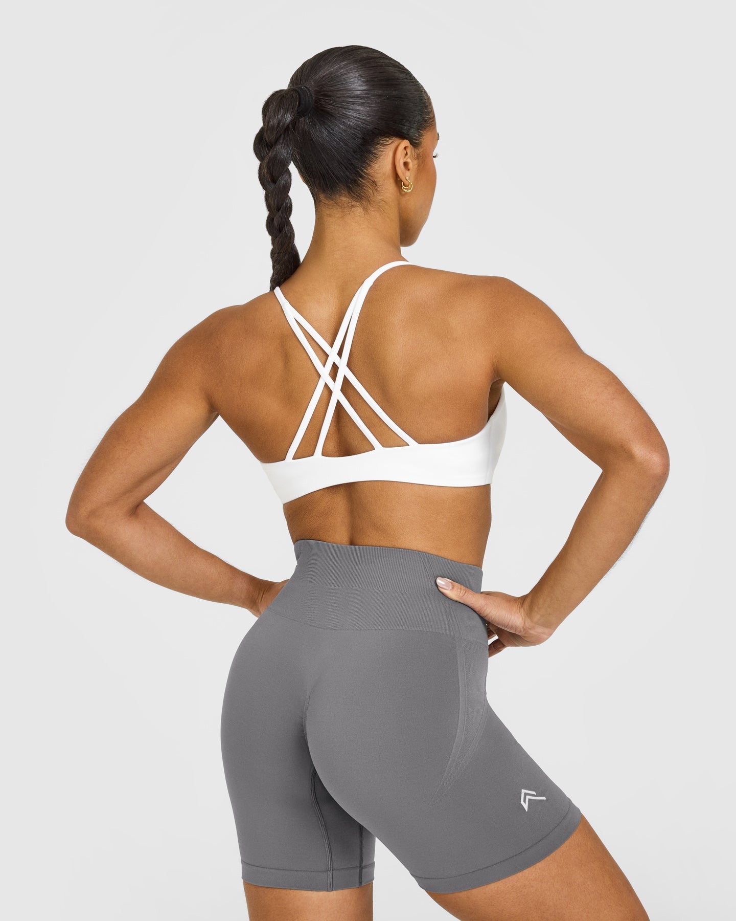 EasyLift Strappy Sports Bra | White - Image 4