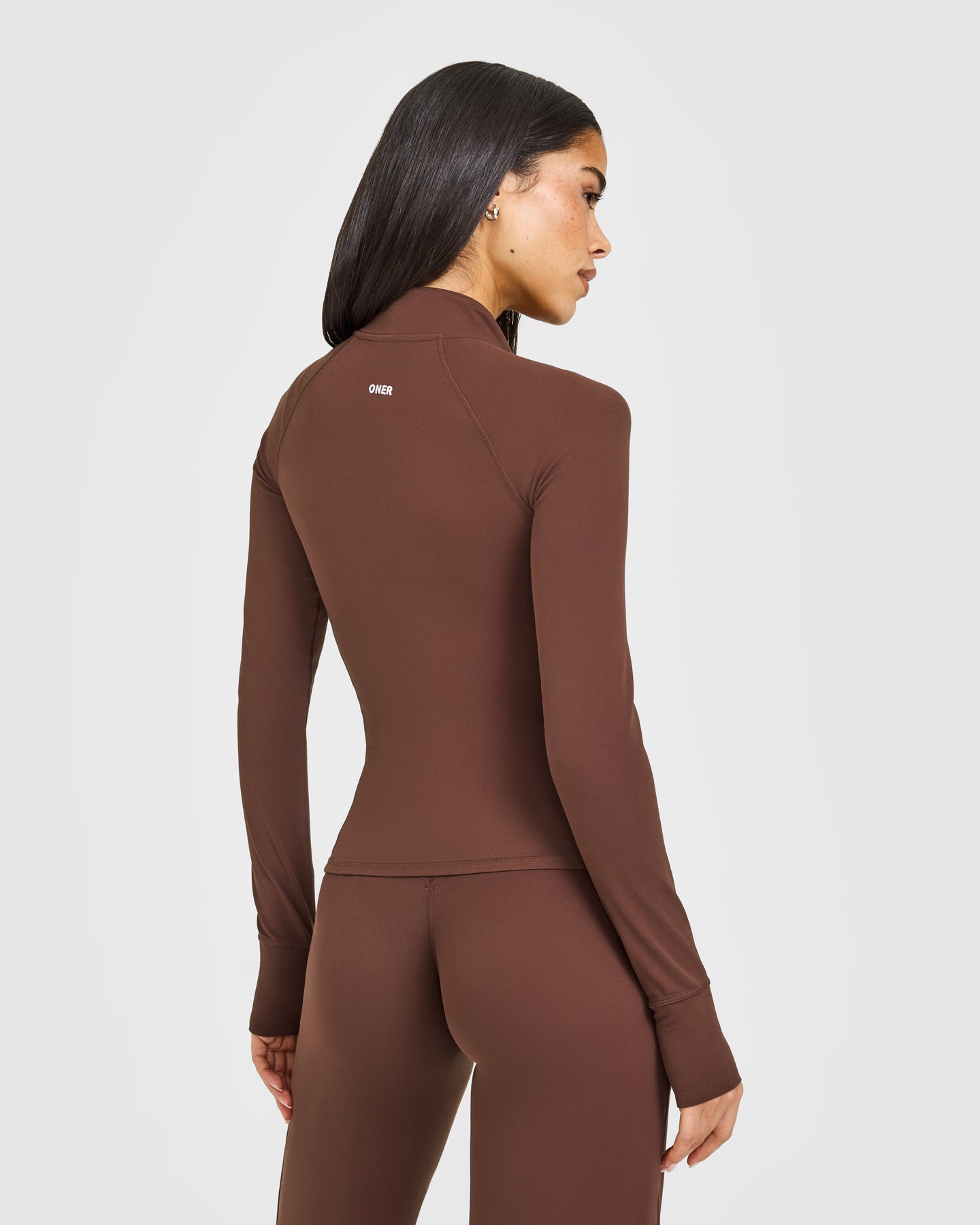 SoftMotion Jacket with White Logo | Espresso Brown - Image 2