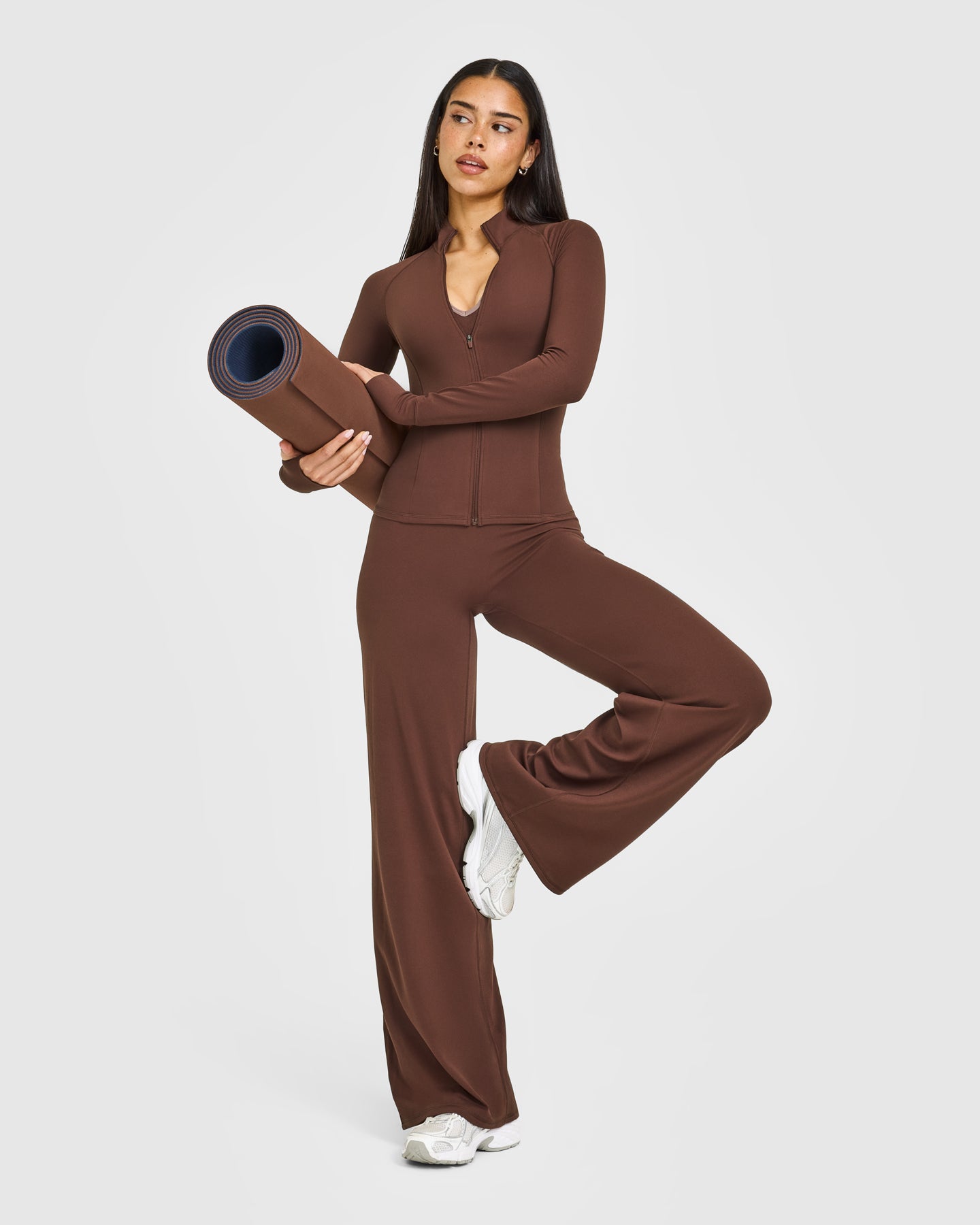 SoftMotion Jacket with White Logo | Espresso Brown - Image 3