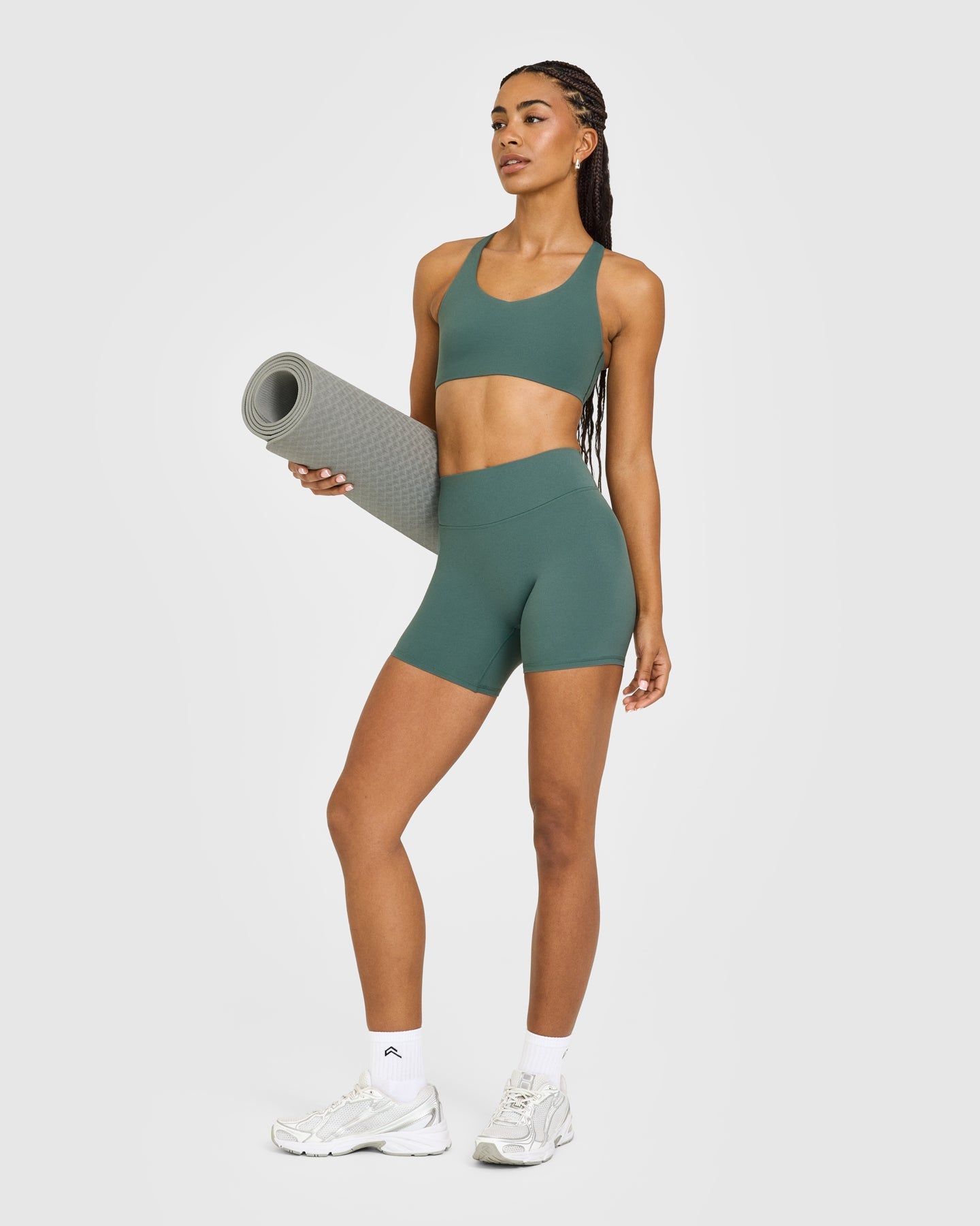 SoftMotion Sports Bra with White Logo | Iced Green - Image 3