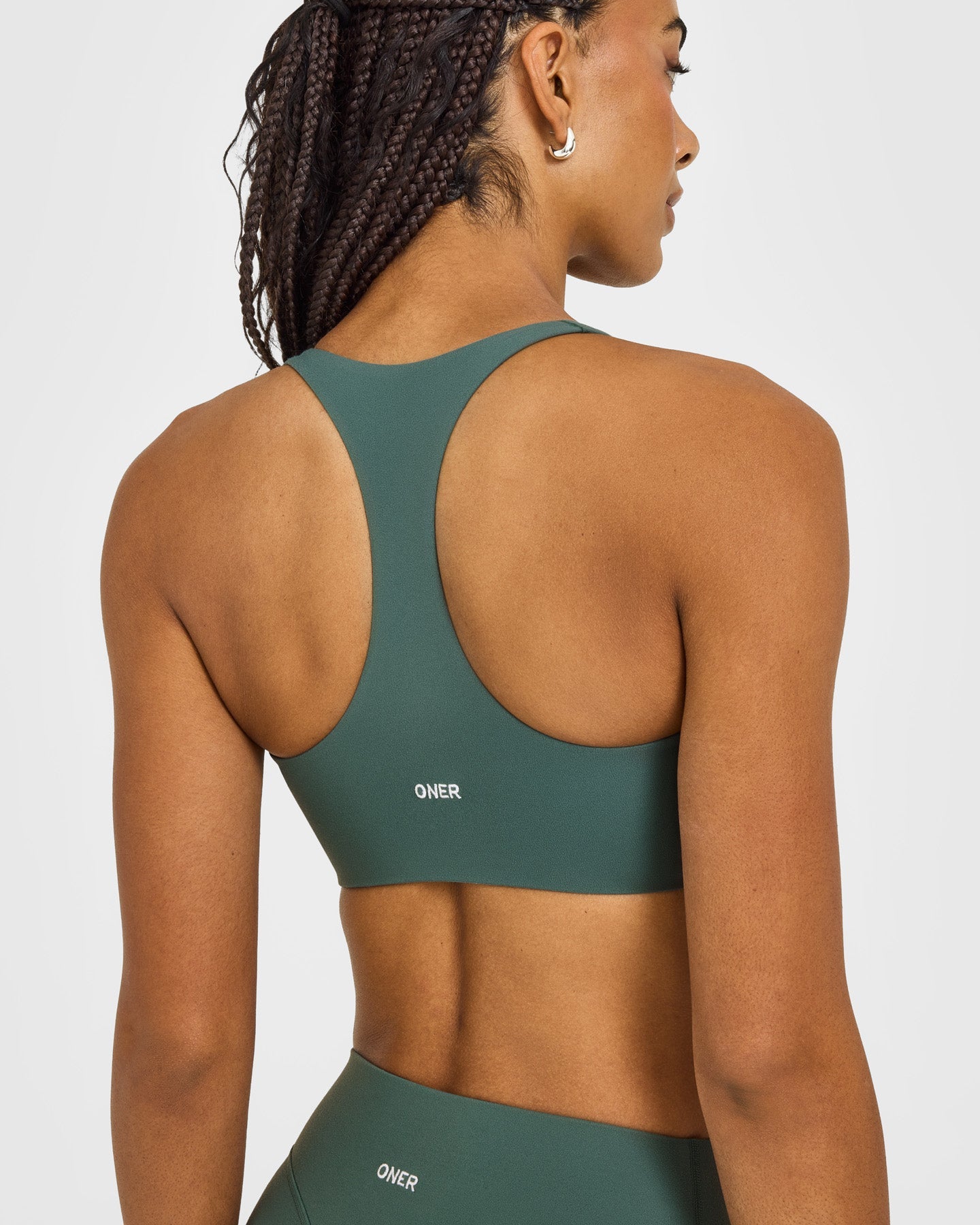 SoftMotion Sports Bra with White Logo | Iced Green - Image 4