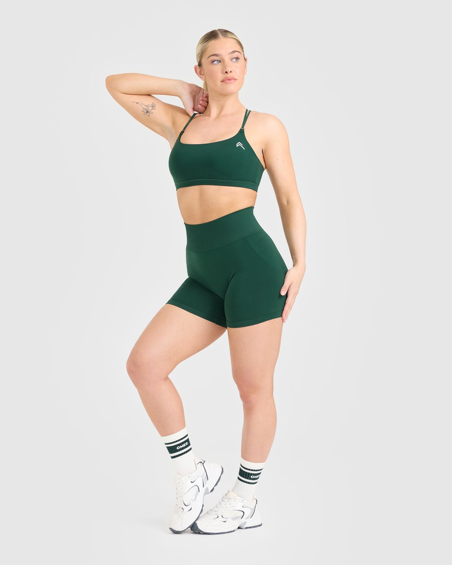 Everyday Cross Over Bralette | Racing Green - Image 3
