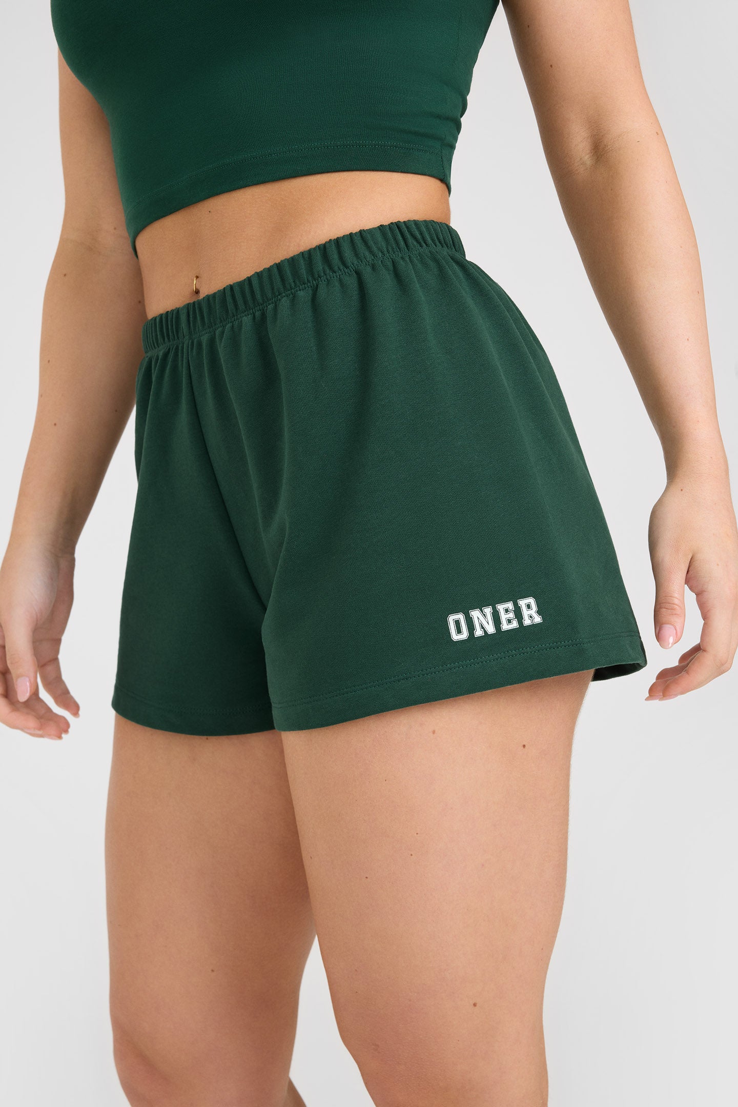 Lightweight Shorts with Printed Logo | Racing Green - Image 4