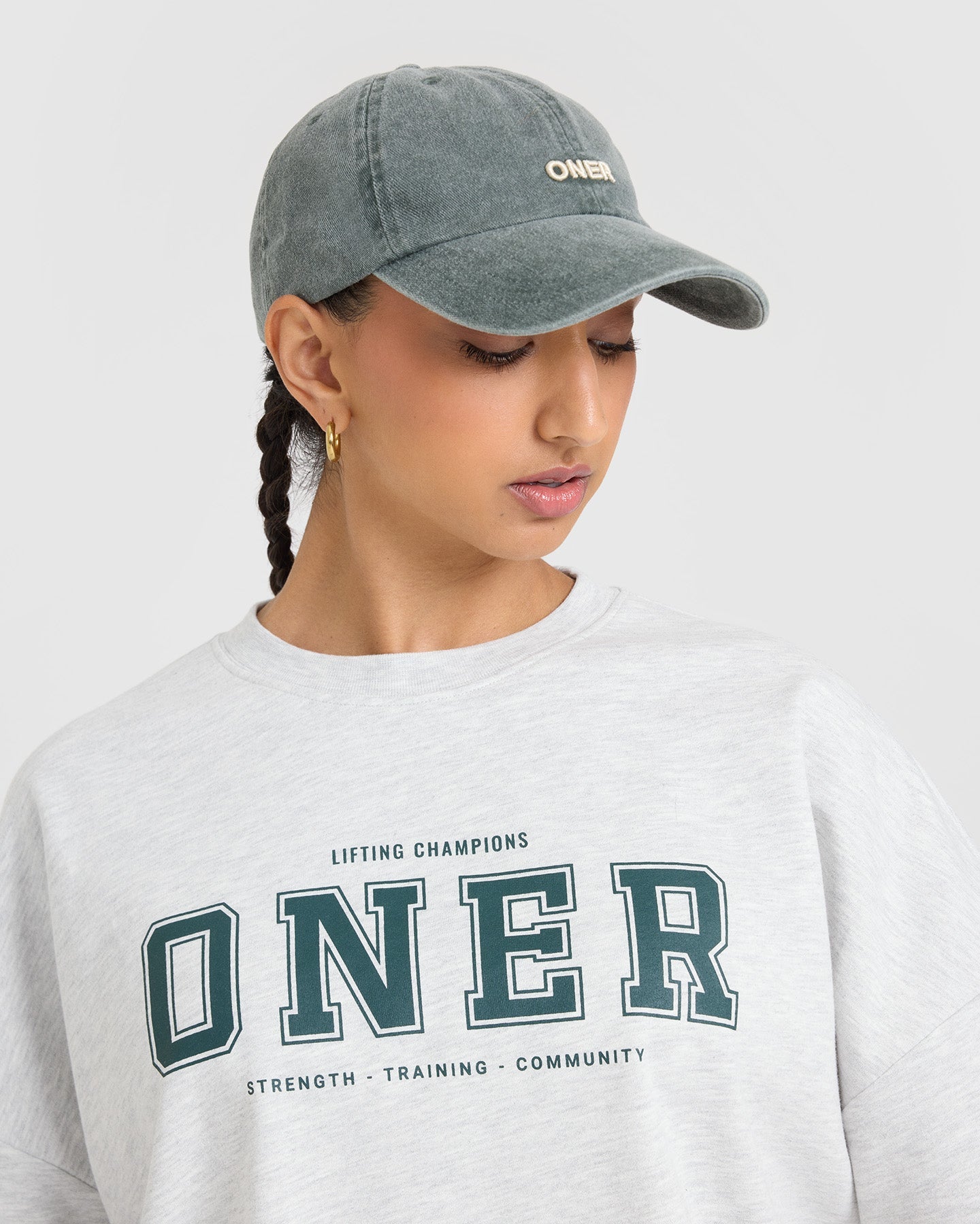 Oner Lightweight Sweatshirt | Light Grey Marl - Image 4