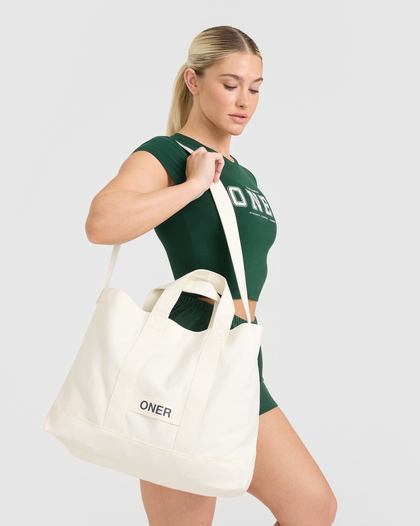 Cotton Canvas Tote | Off White - Image 2