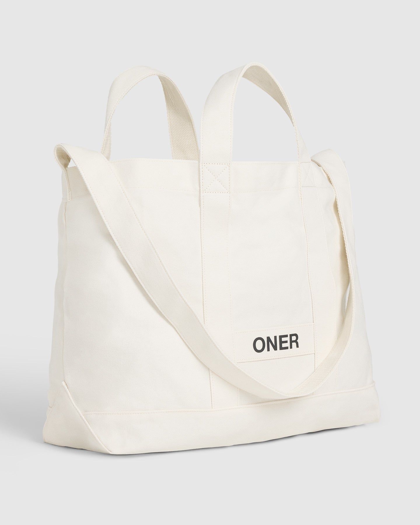 Cotton Canvas Tote | Off White - Image 4