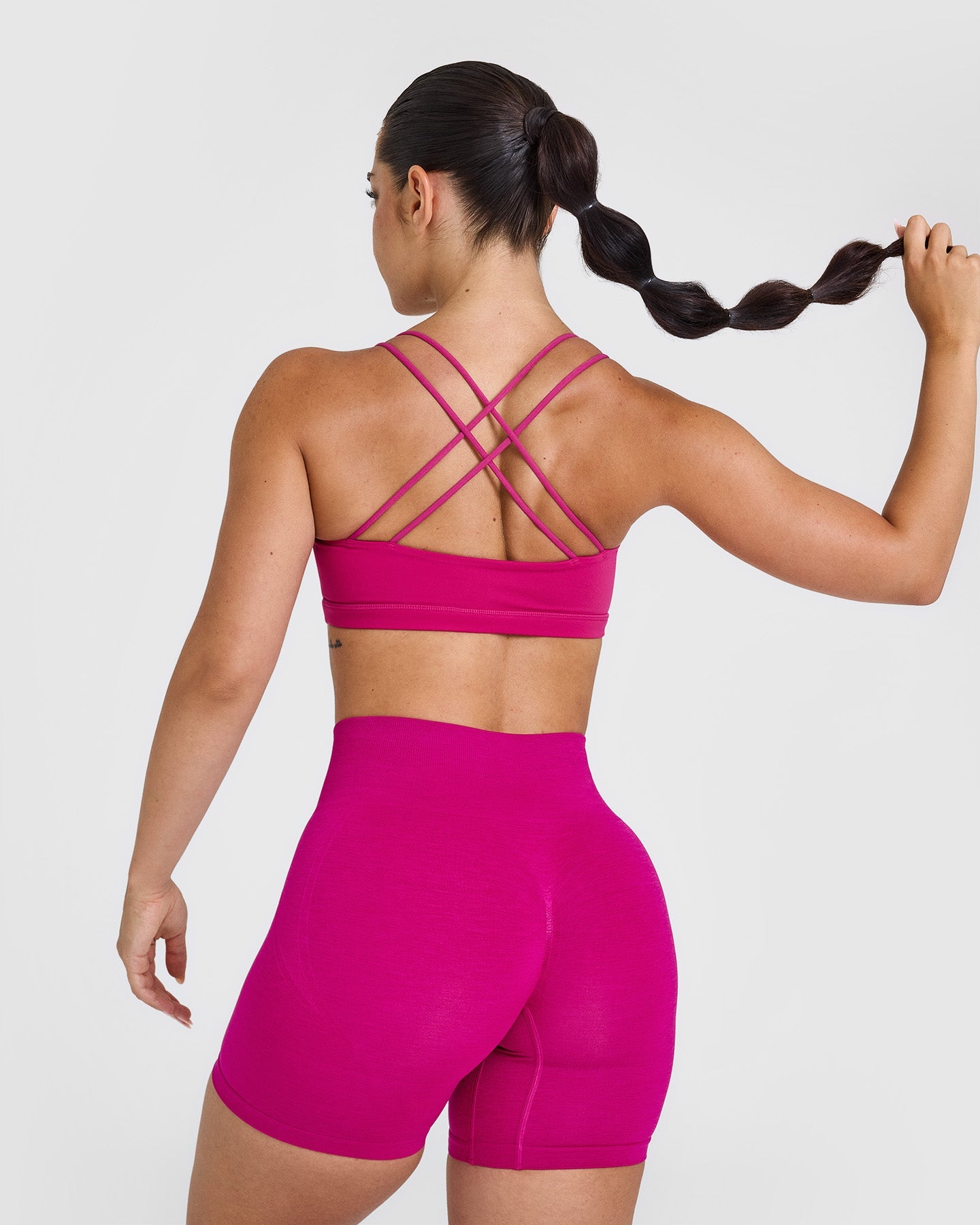 Everyday Cross Over Bralette | Fuchsia - Image 2
