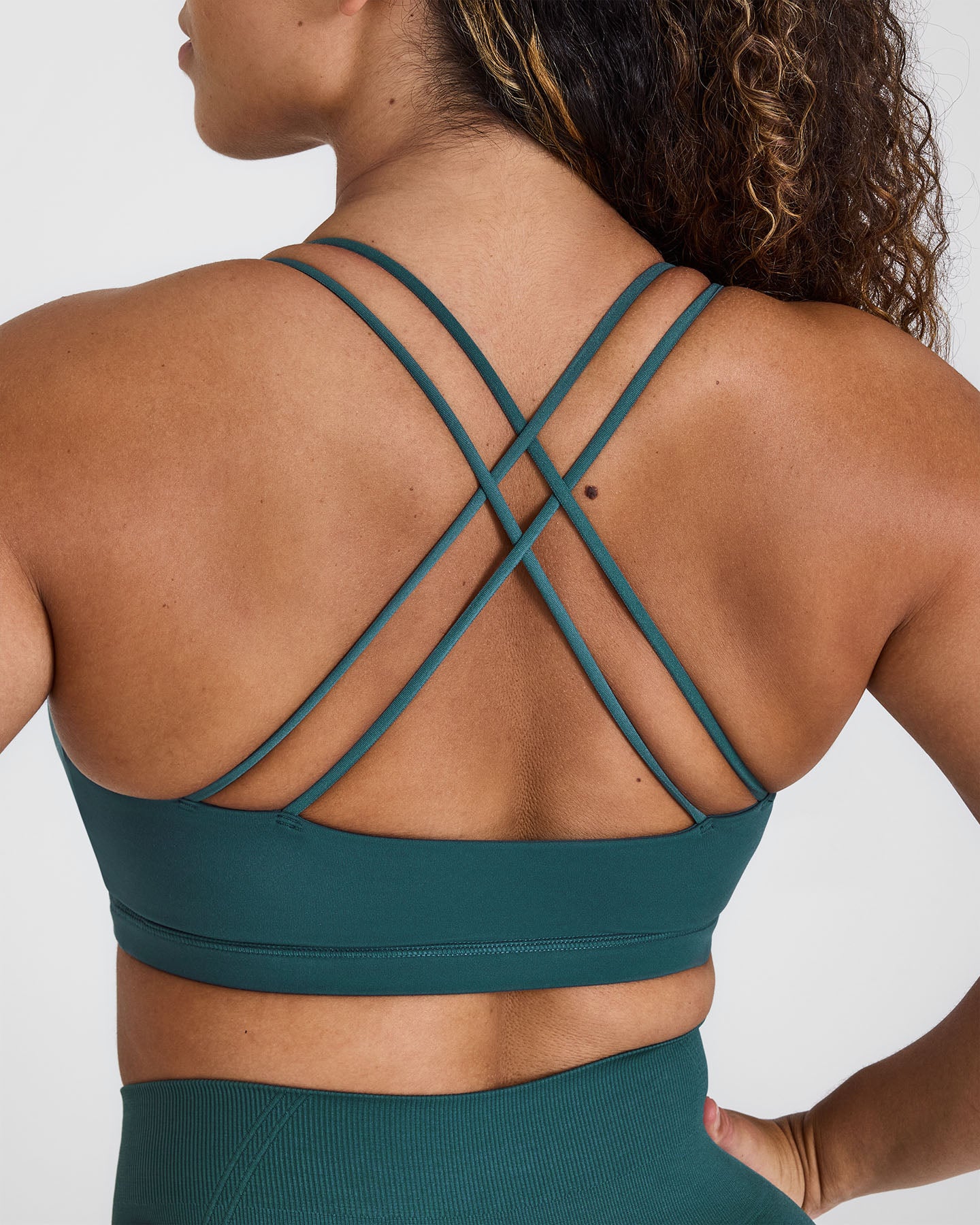 Everyday Cross Over Bralette | Marine Teal - Image 5
