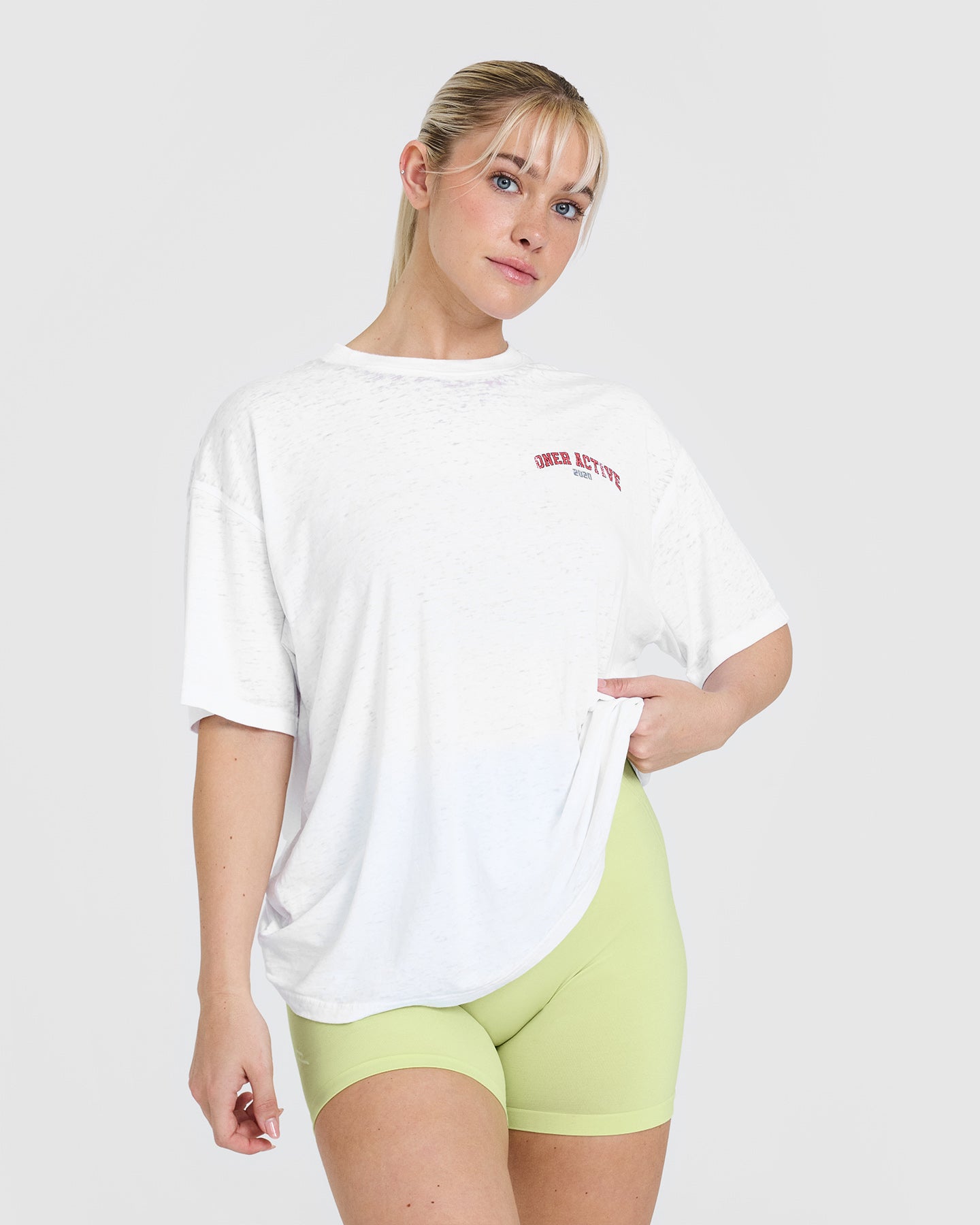 Legendary Graphic Print Washed T-Shirt | White - Image 2