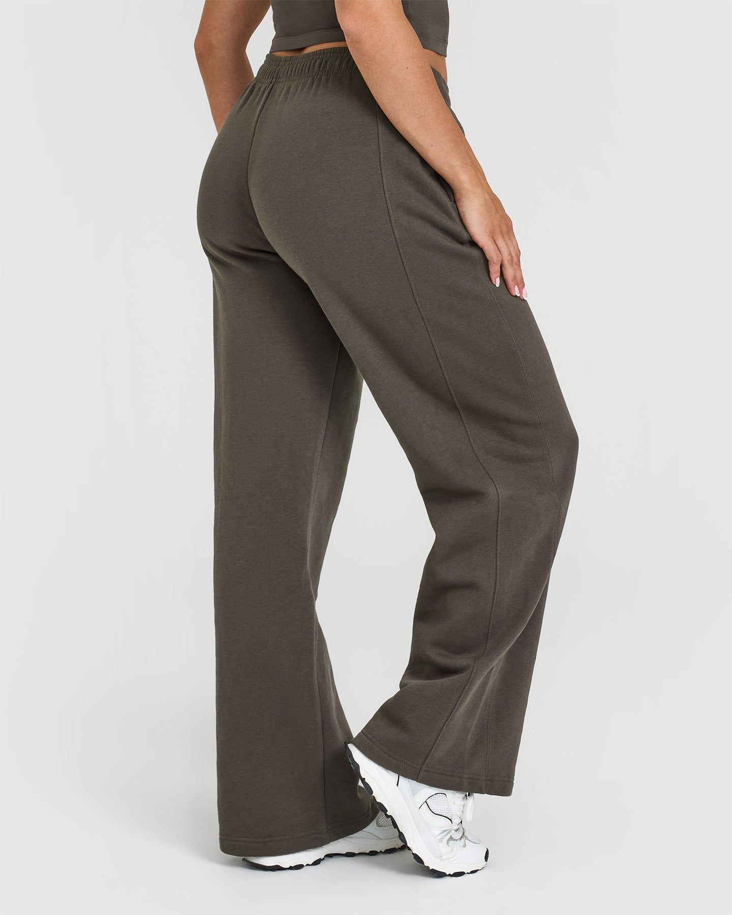 Alternative view of Foundations Straight Leg Joggers | Deep Taupe