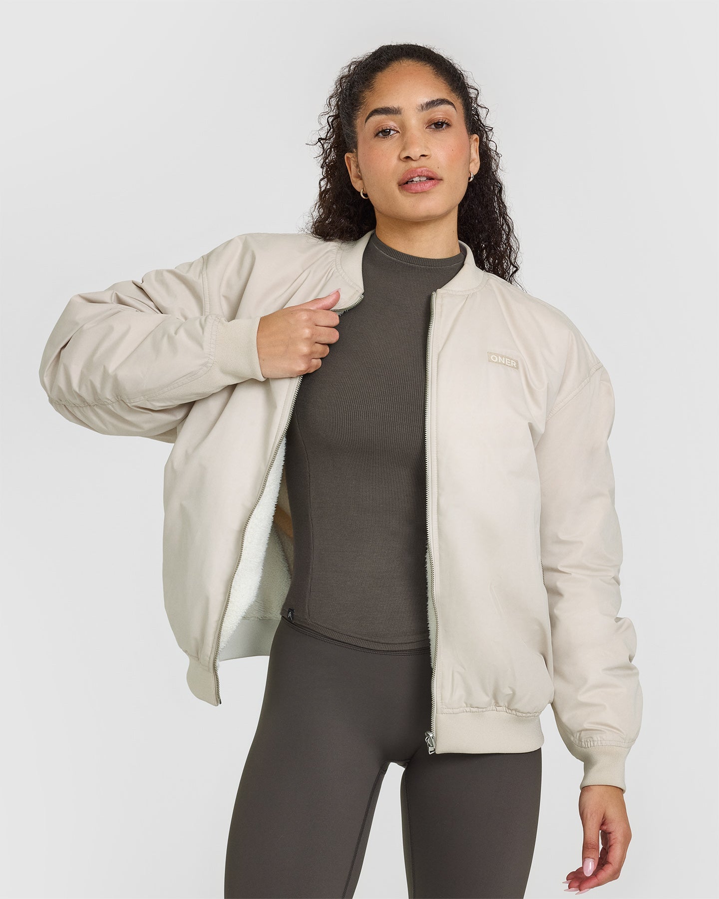Reversible Bomber Jacket | Sand