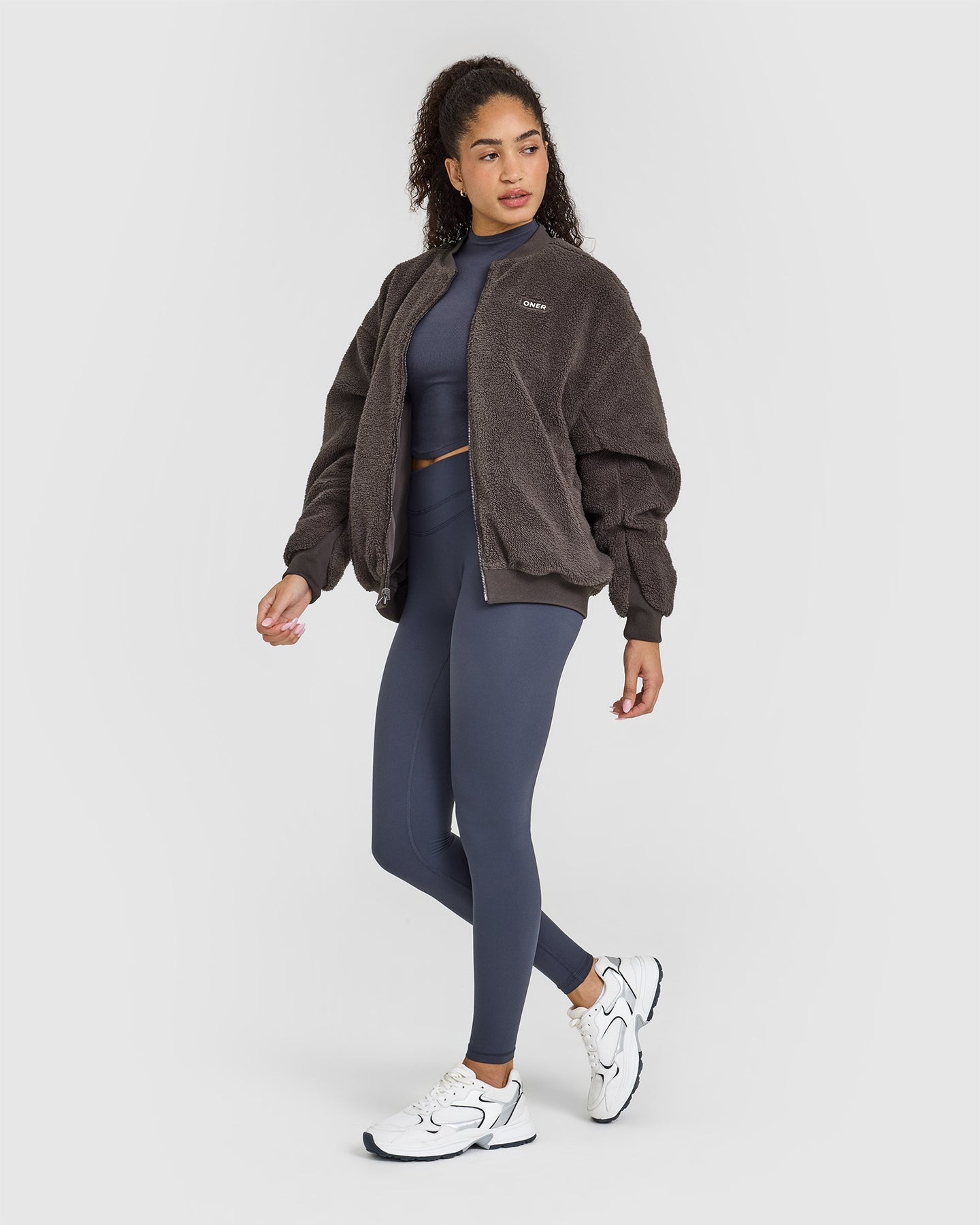 Reversible Bomber Jacket | Truffle Brown - Image 3