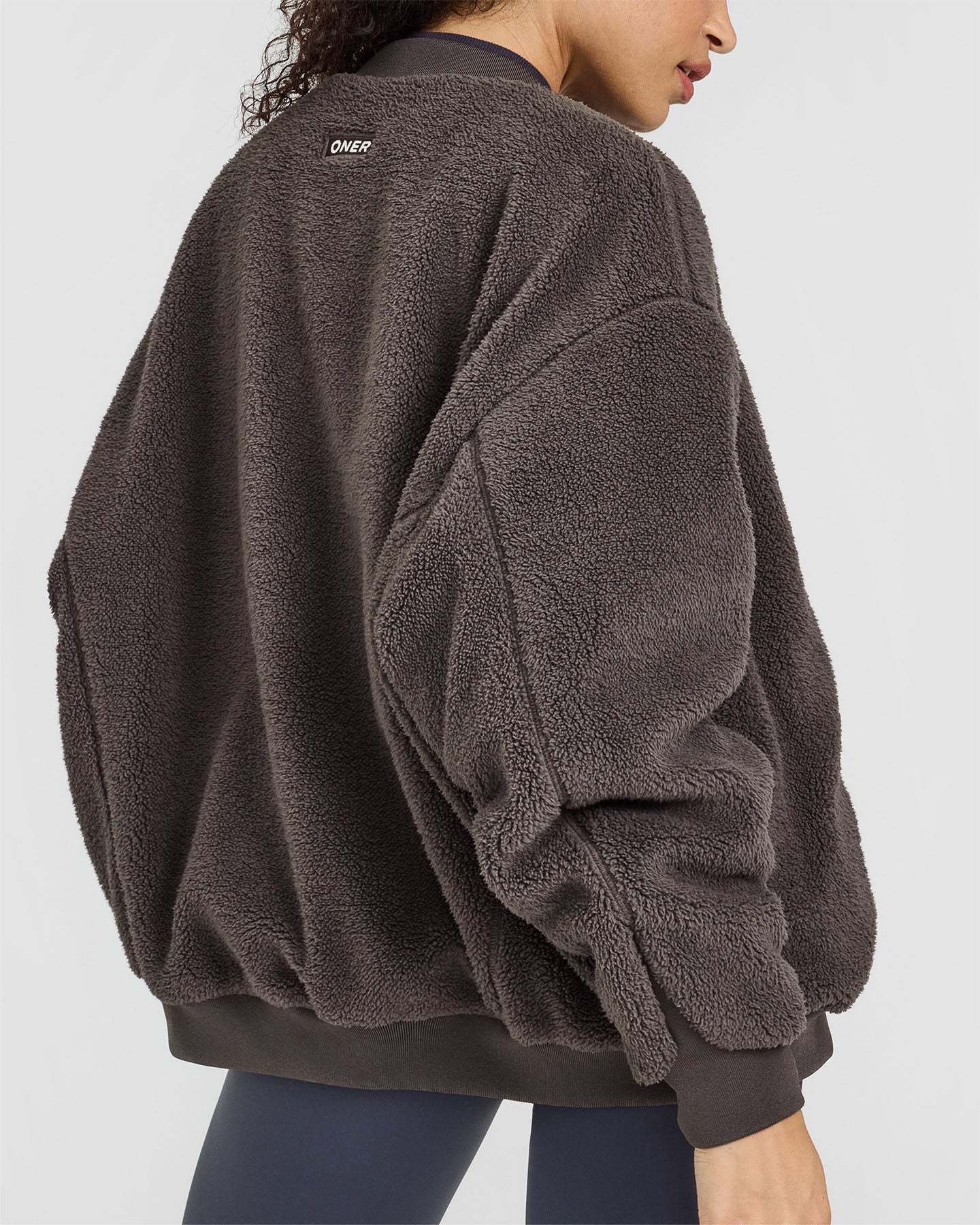 Reversible Bomber Jacket | Truffle Brown - Image 4