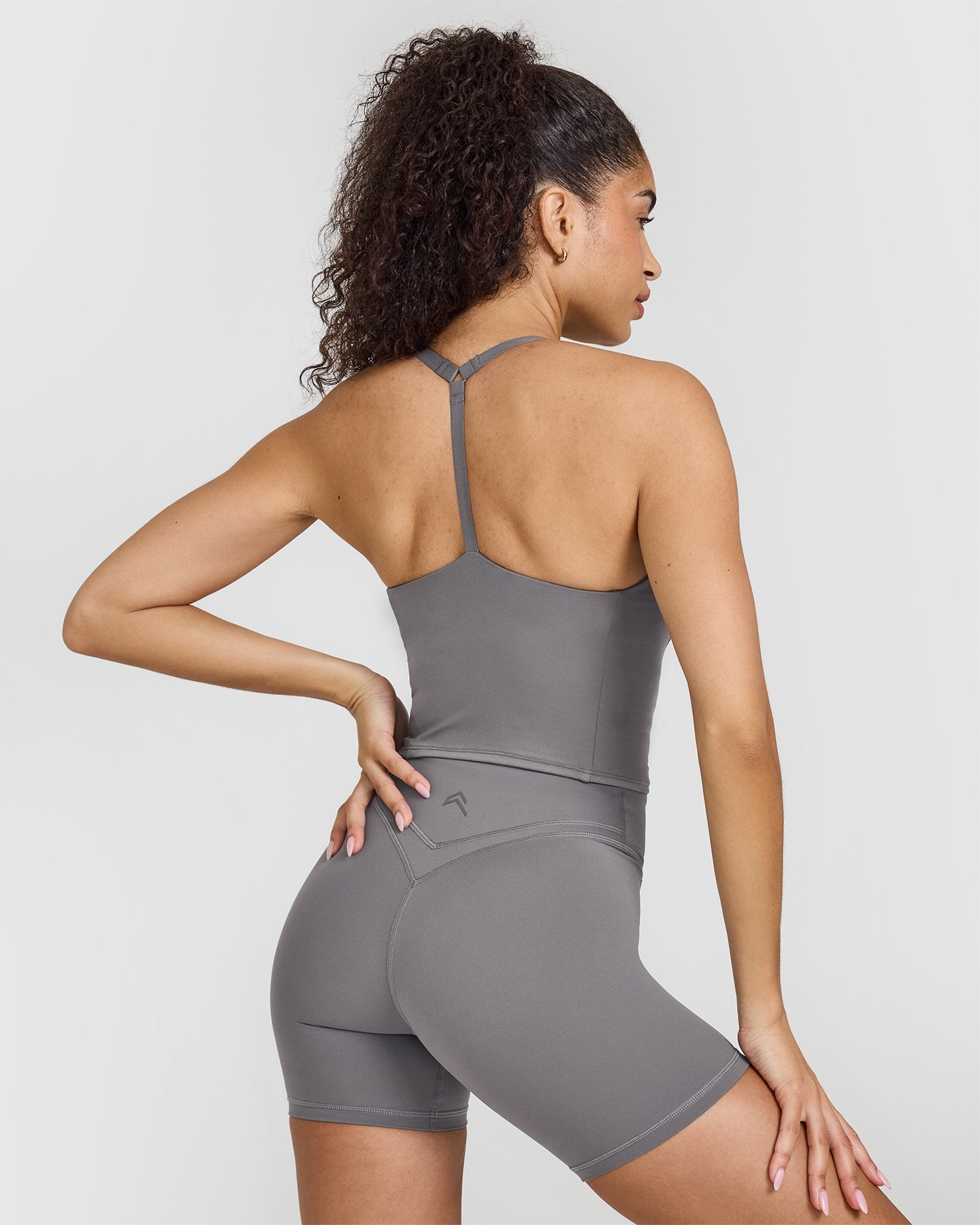 Alternative view of Timeless Square Neck Mid Vest | Ash Grey