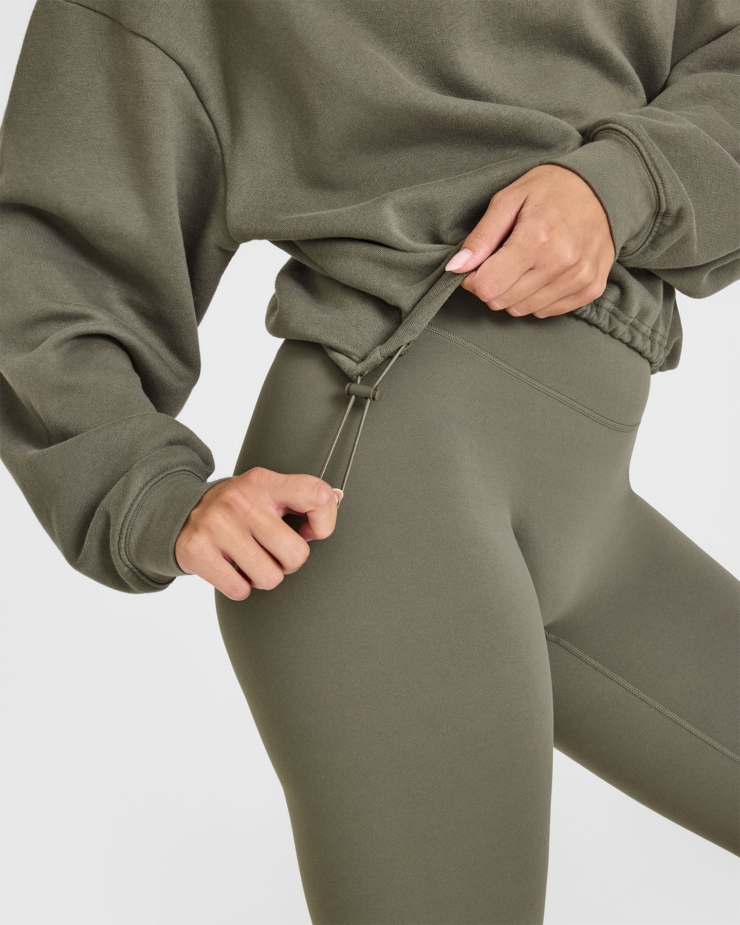 Mid Weight 1/4 Zip Sweatshirt | Alpine Green - Image 5