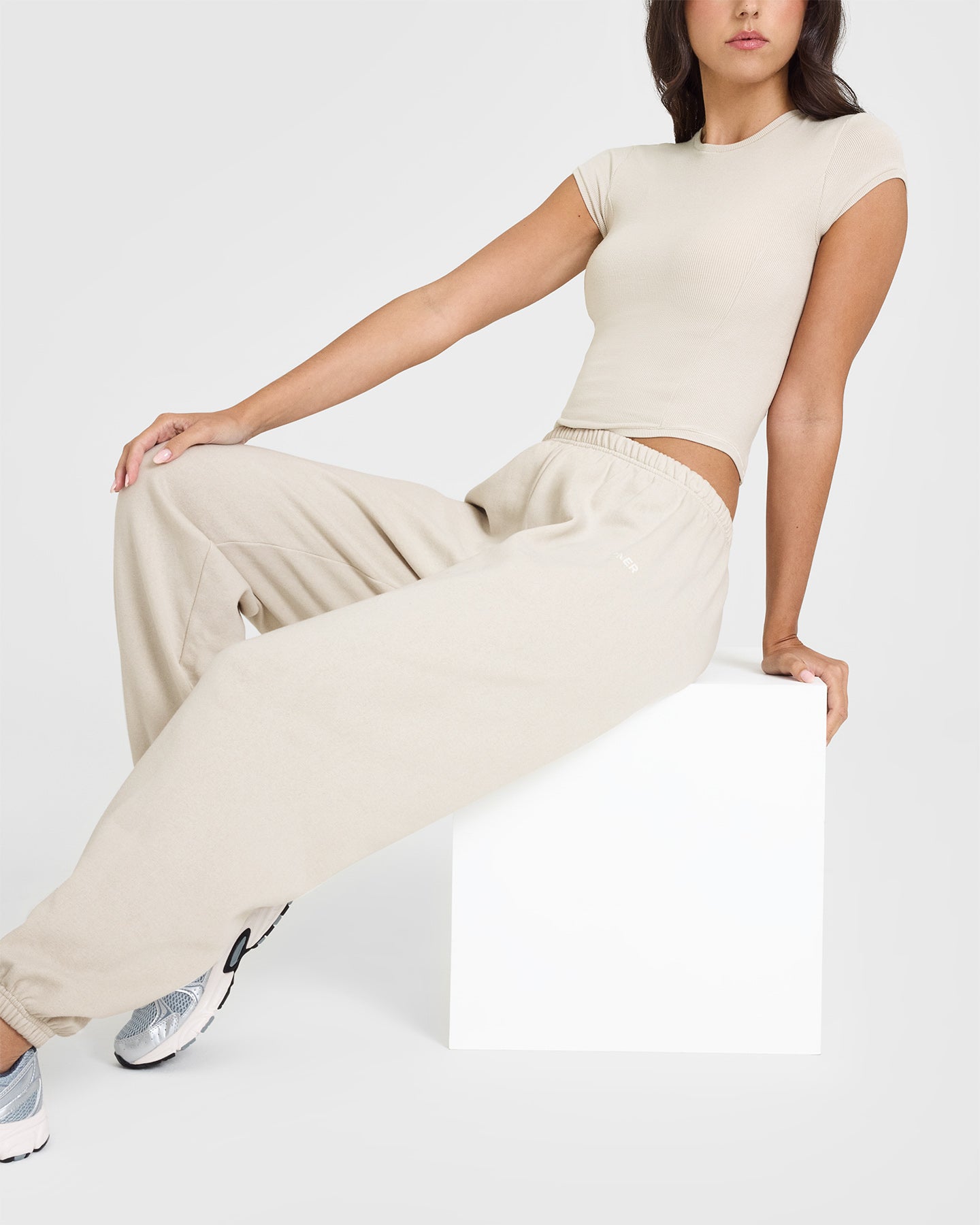 Mid Weight Joggers | Sand - Image 6