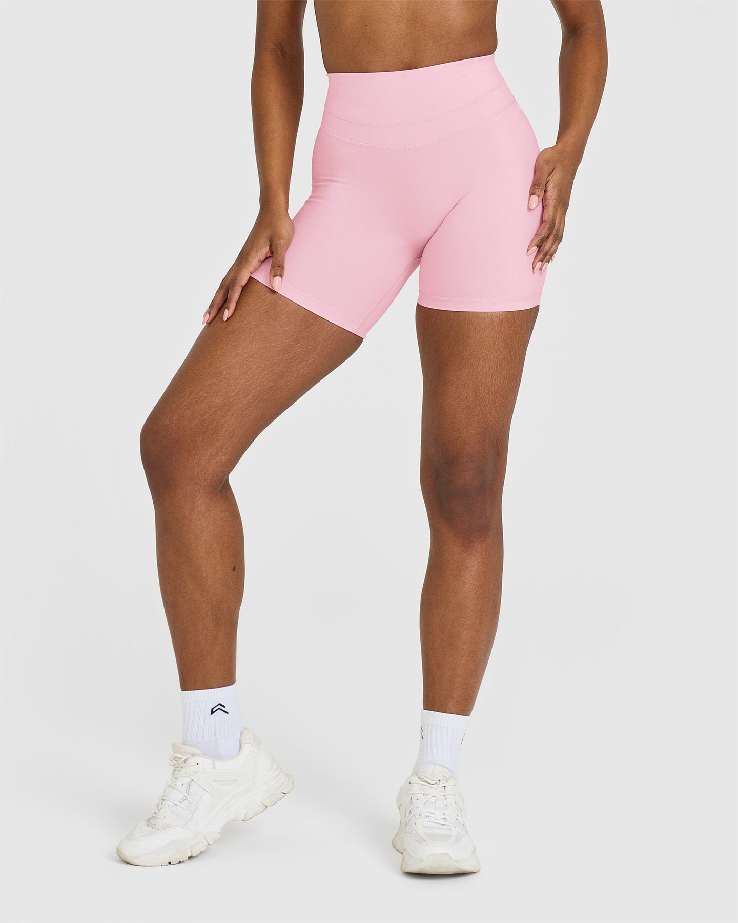 UnifiedMove High Waisted Shorts 6" | Petal Pink