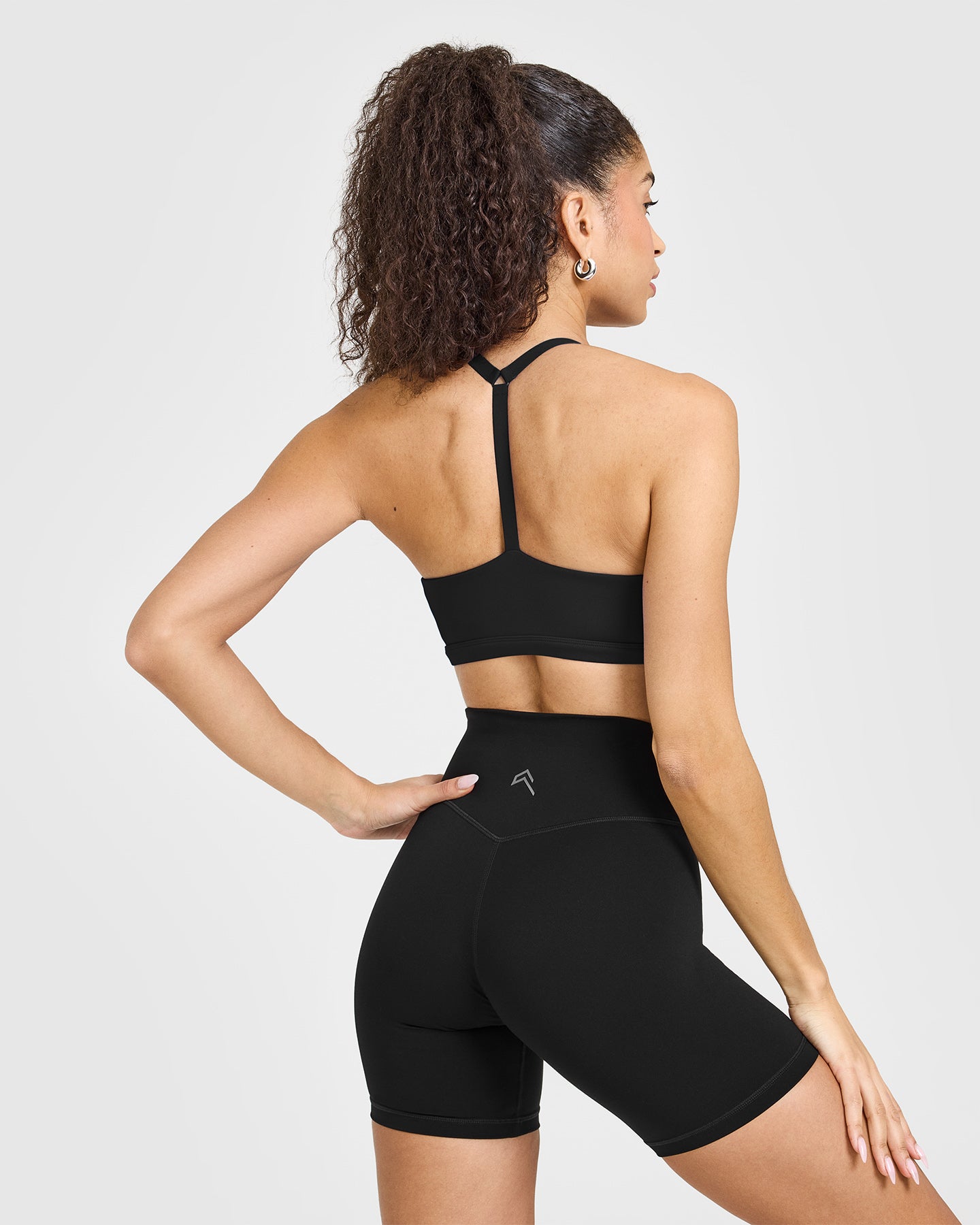 Alternative view of Timeless Square Neck Sports Bra | Black