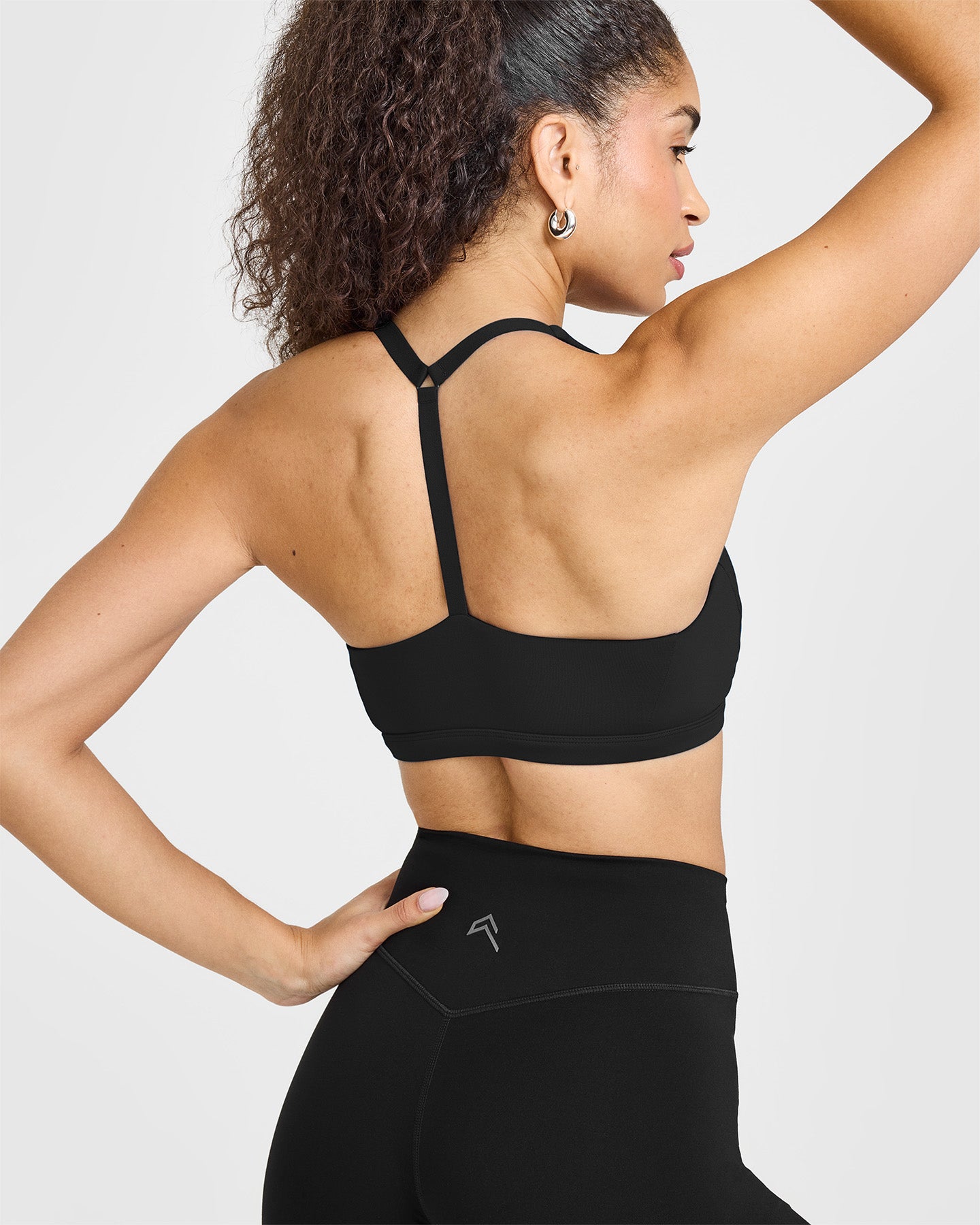 Timeless Square Neck Sports Bra | Black - Image 5