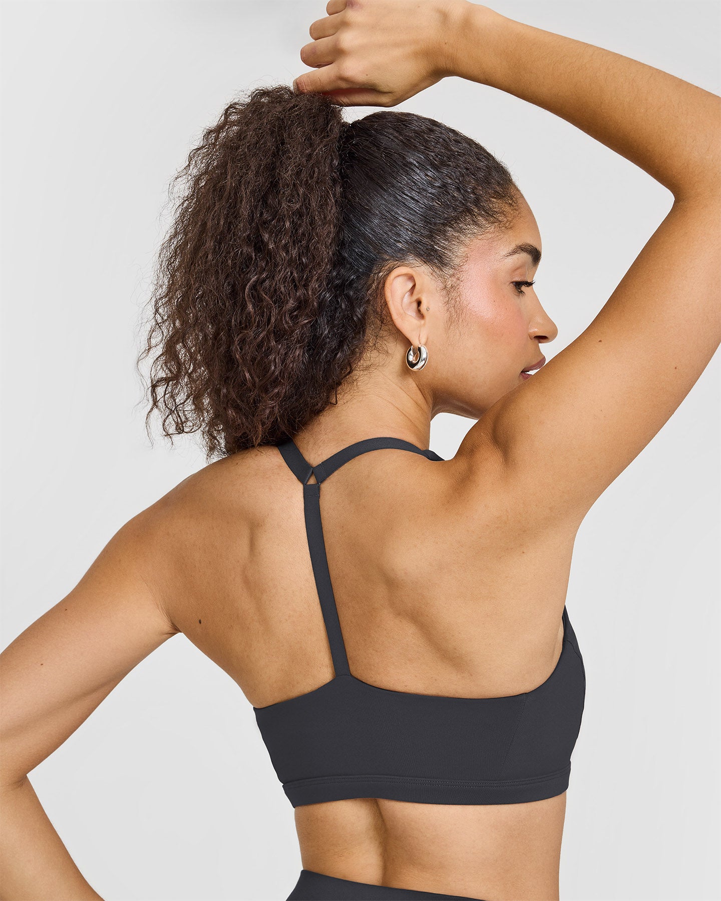 Timeless Square Neck Sports Bra | Coal - Image 5