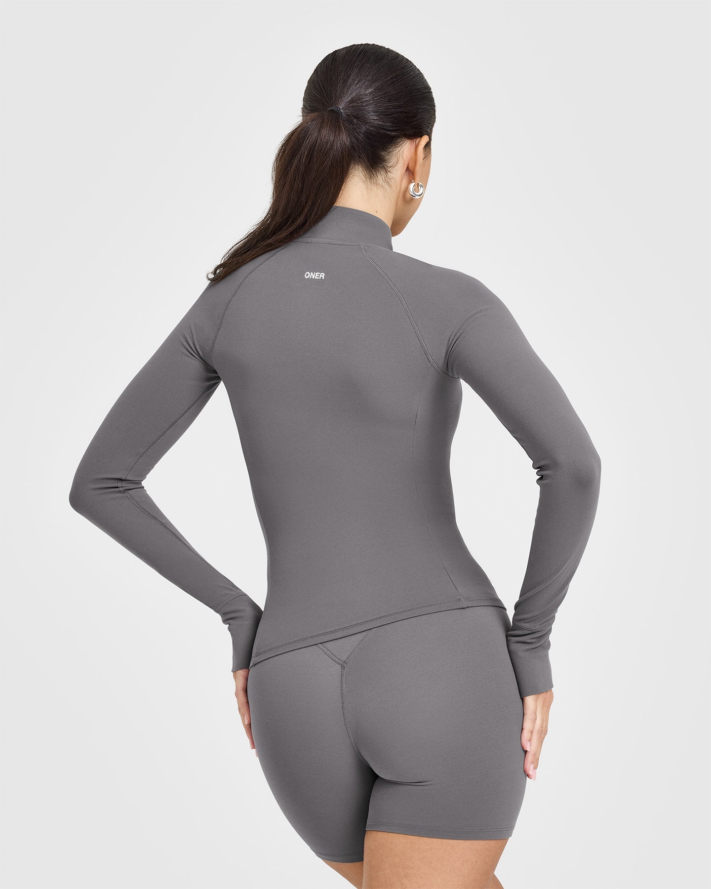 SoftMotion Jacket with White Logo | Ash Grey - Image 2
