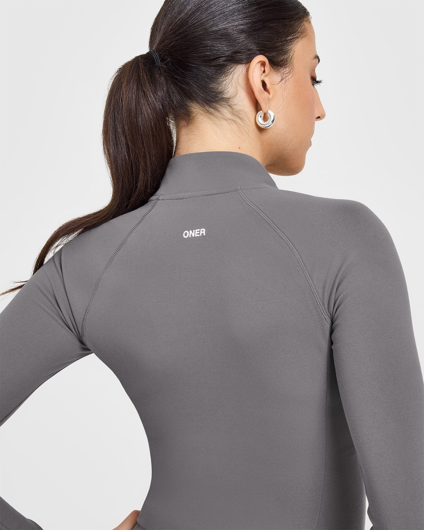 SoftMotion Jacket with White Logo | Ash Grey - Image 5
