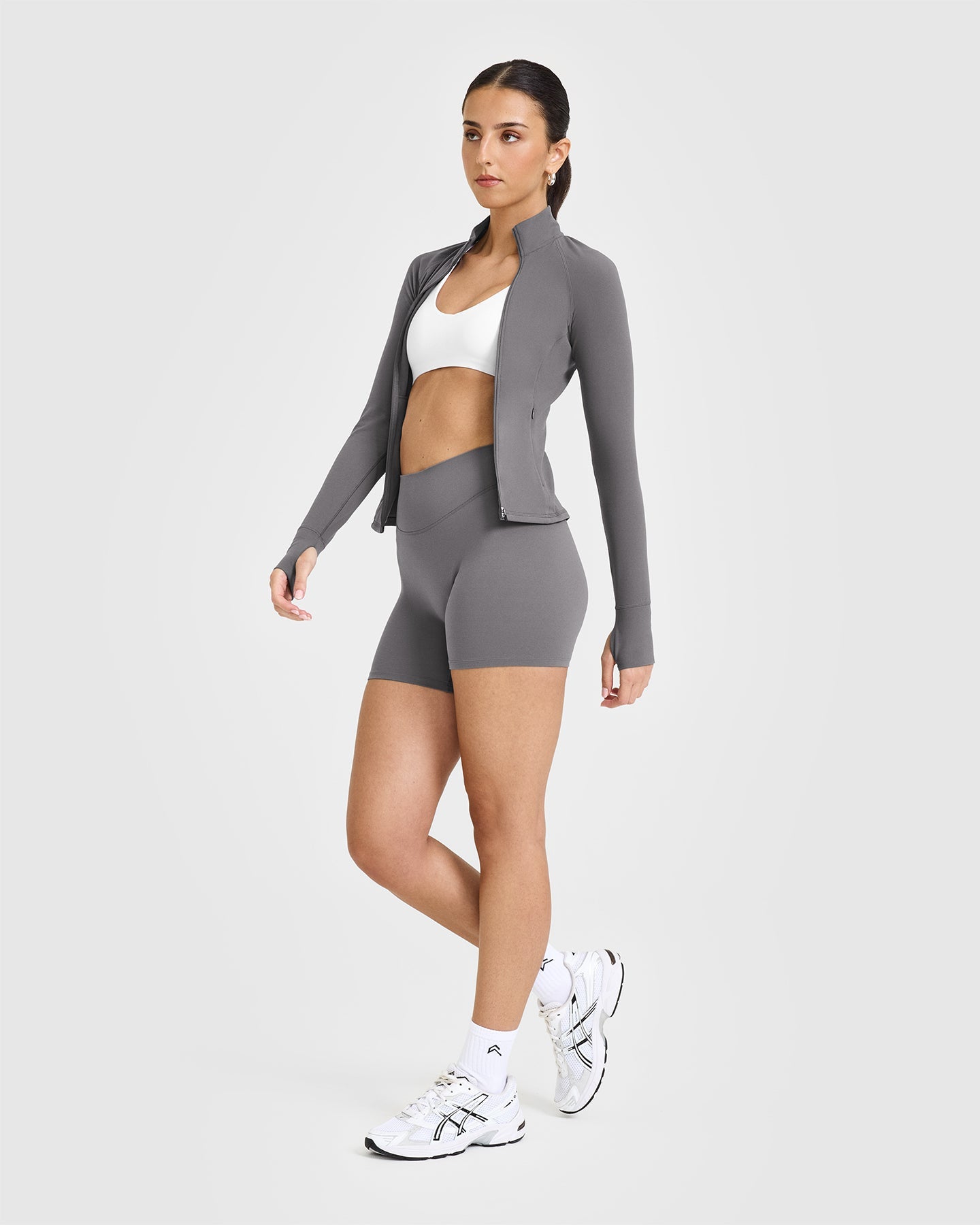 SoftMotion Jacket with White Logo | Ash Grey - Image 6