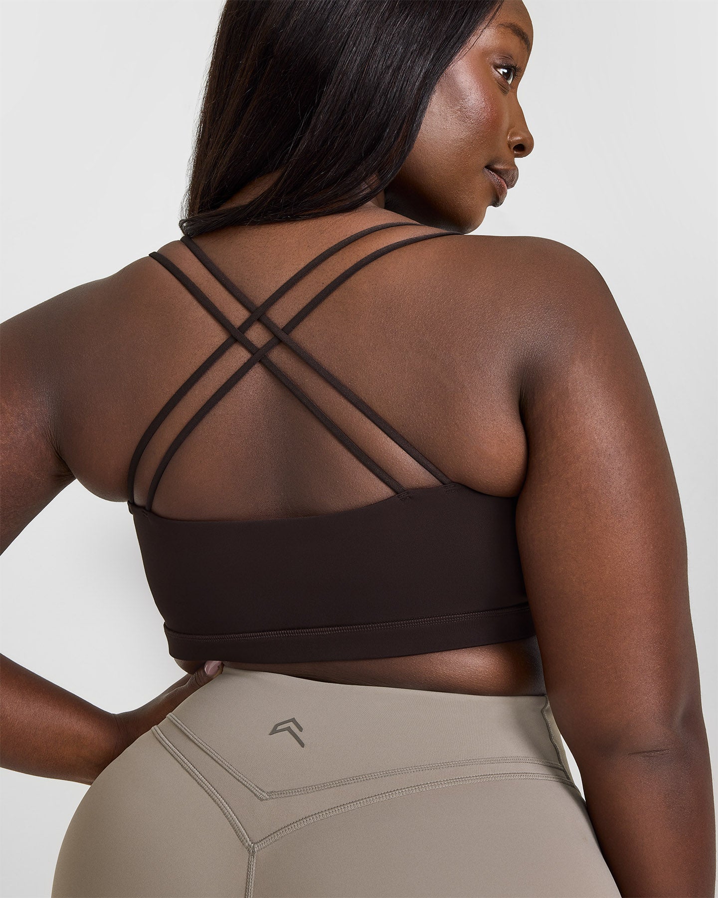 Everyday Cross Over Bralette | 70% Cocoa - Image 6