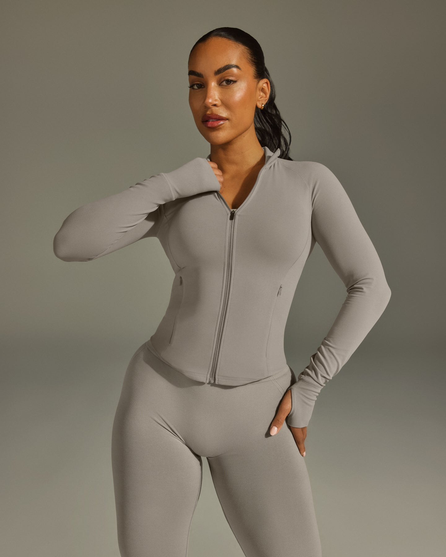 SoftMotion Jacket with White Logo | Warm Sand - Image 2