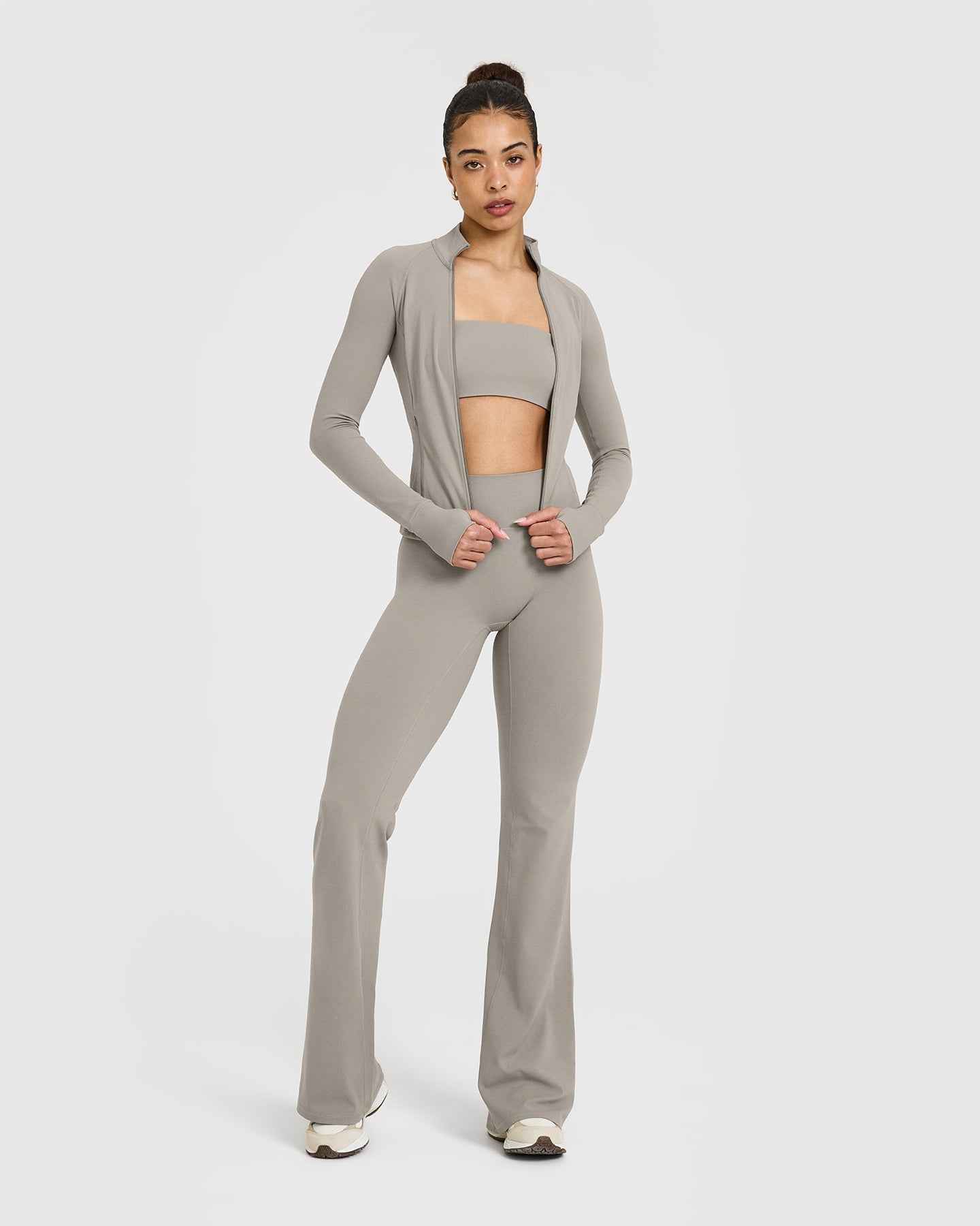 SoftMotion Jacket with White Logo | Warm Sand - Image 3