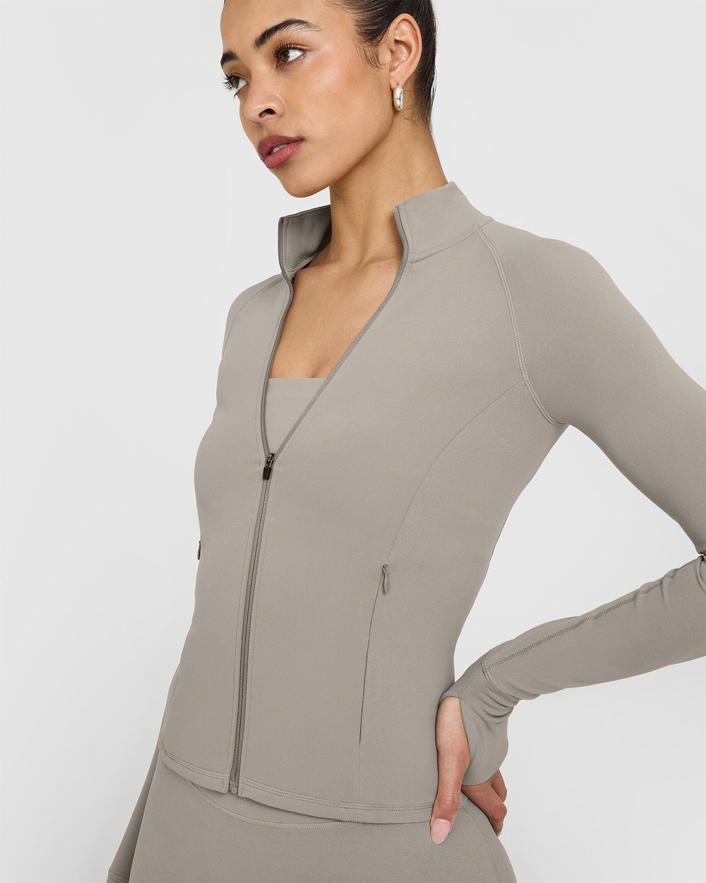 SoftMotion Jacket with White Logo | Warm Sand - Image 5