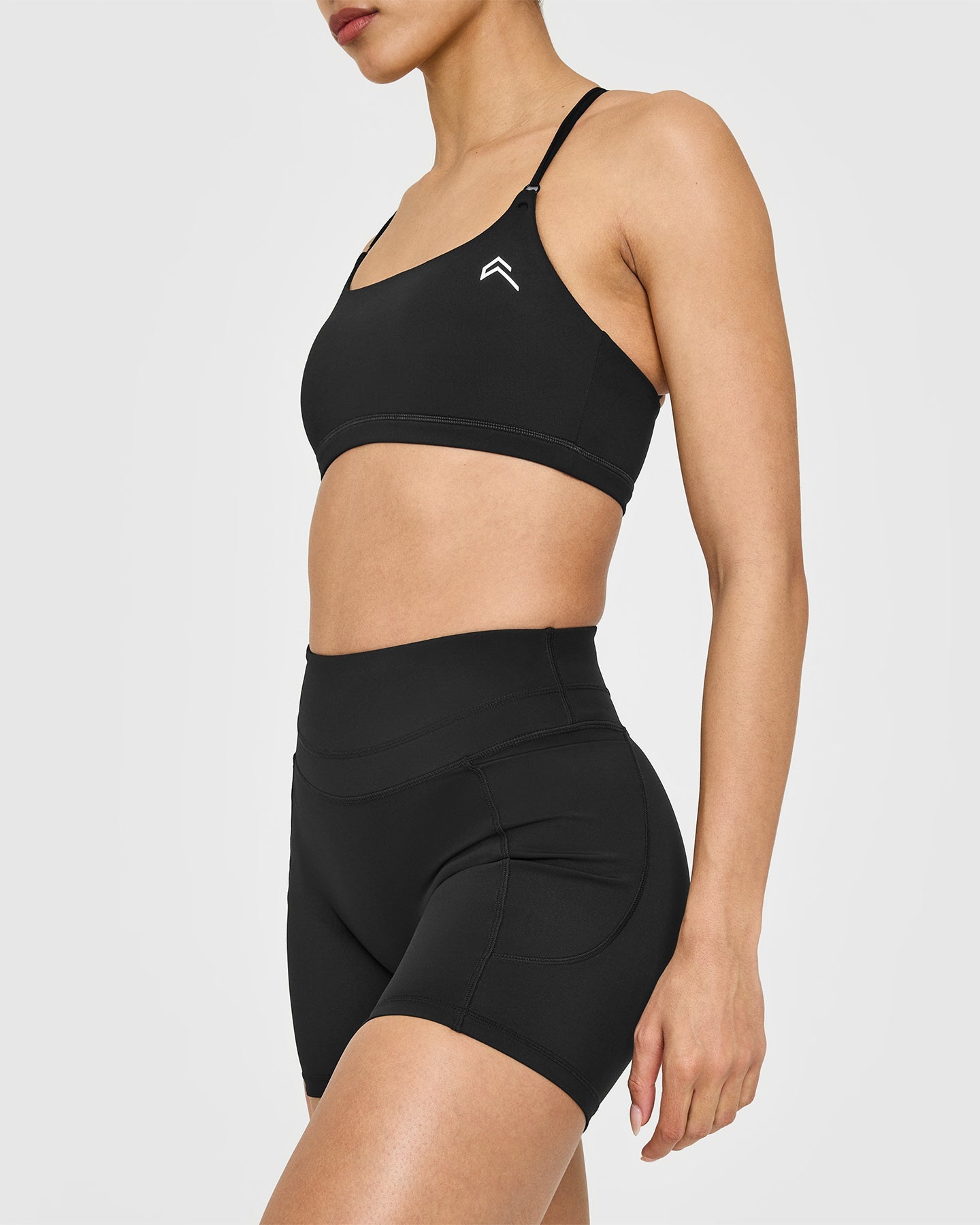 UnifiedMove High Waisted Pocket Shorts 6" | Black - Image 3
