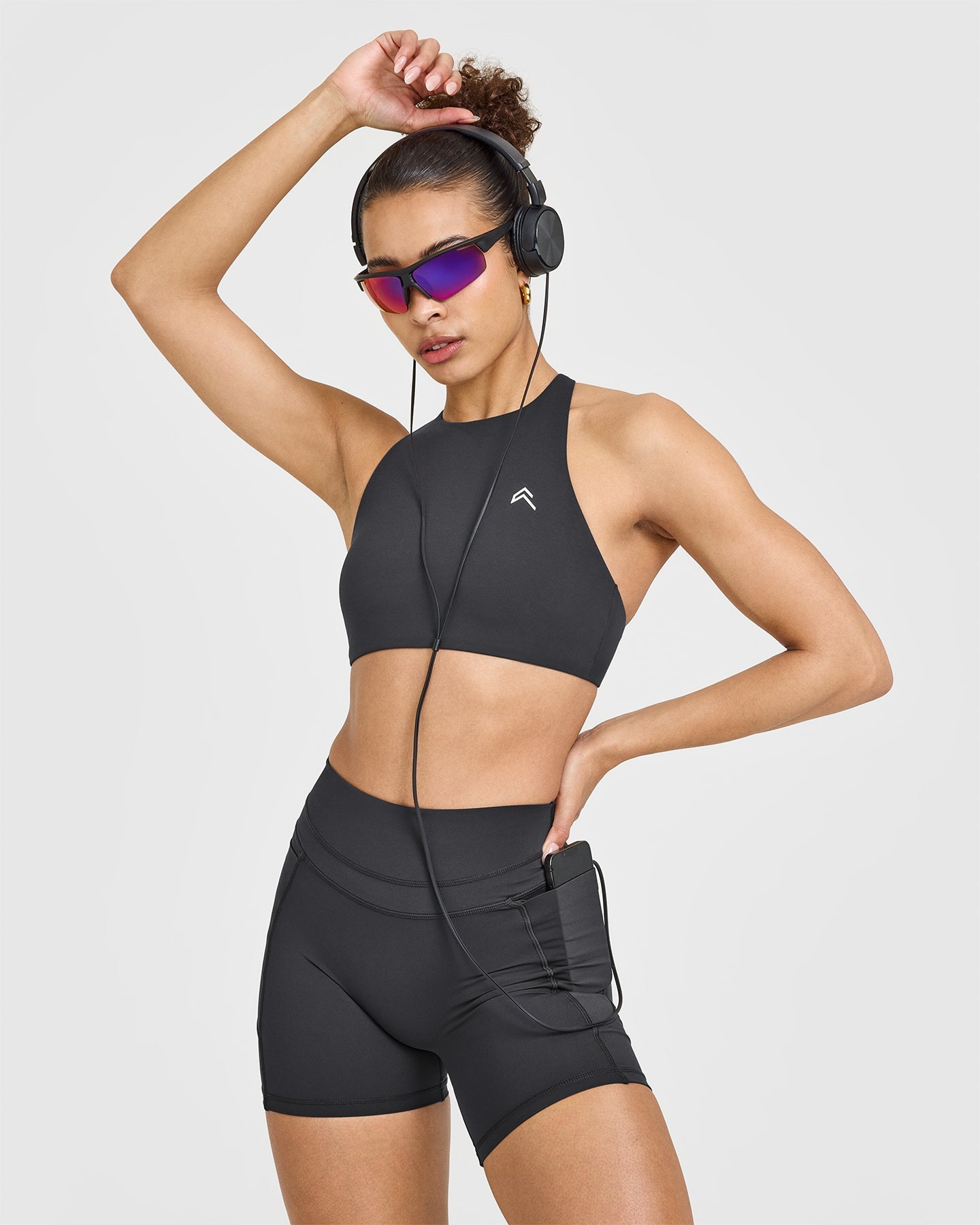 UnifiedMove High Waisted Pocket Shorts 6" | Coal - Image 6