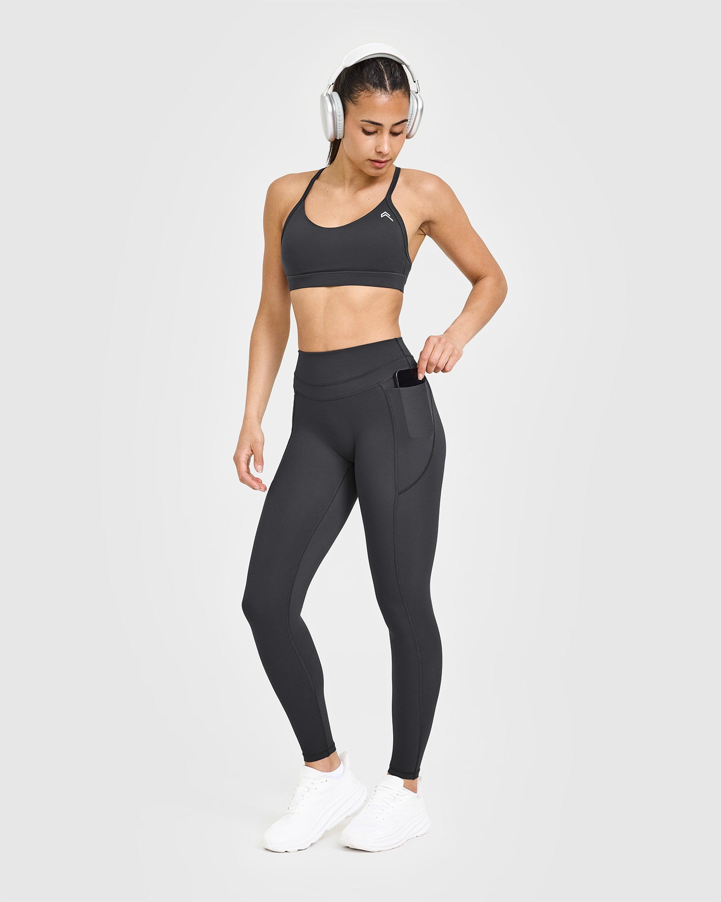 UnifiedMove High Waisted Pocket Leggings | Coal - Image 3