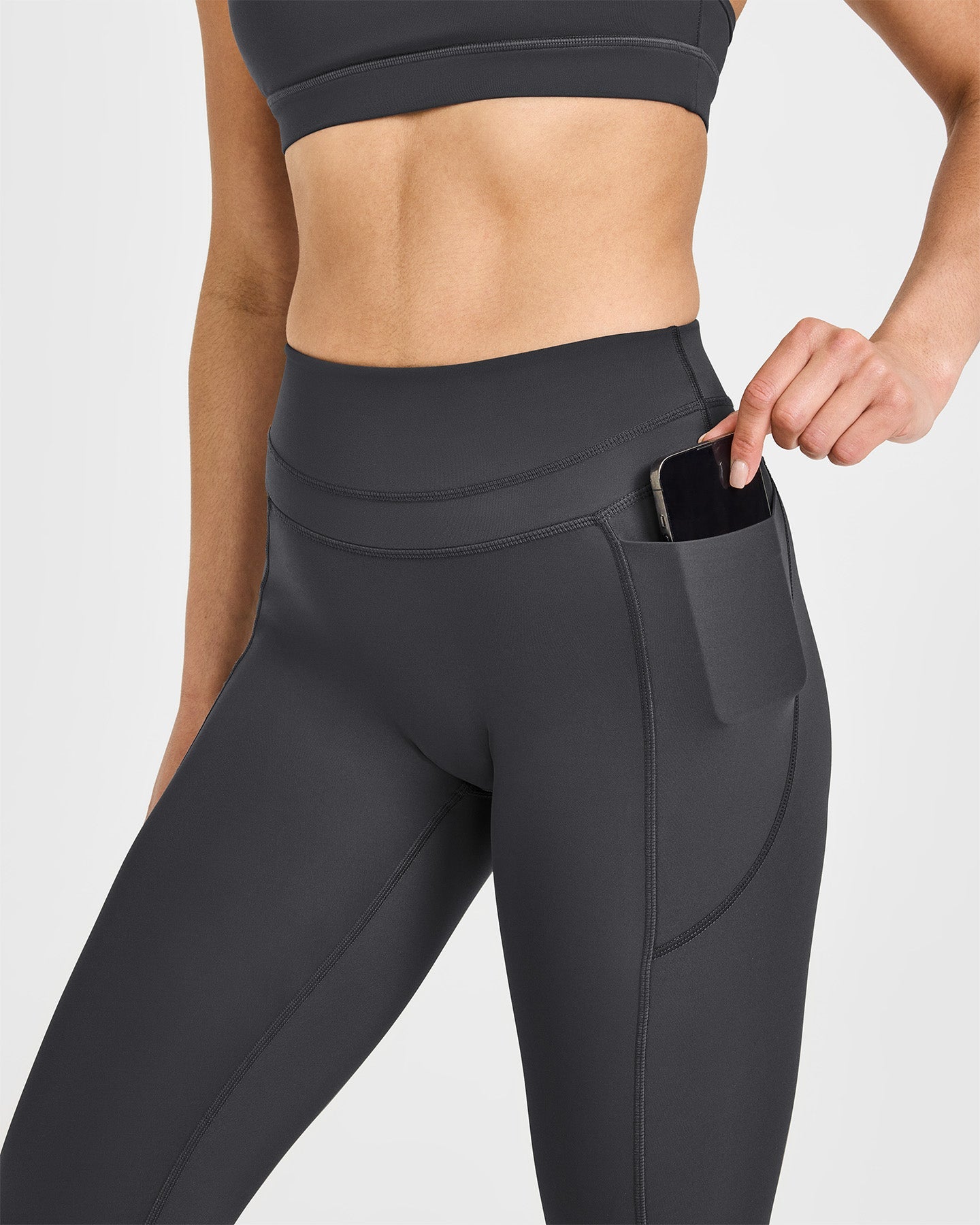UnifiedMove High Waisted Pocket Leggings | Coal - Image 5