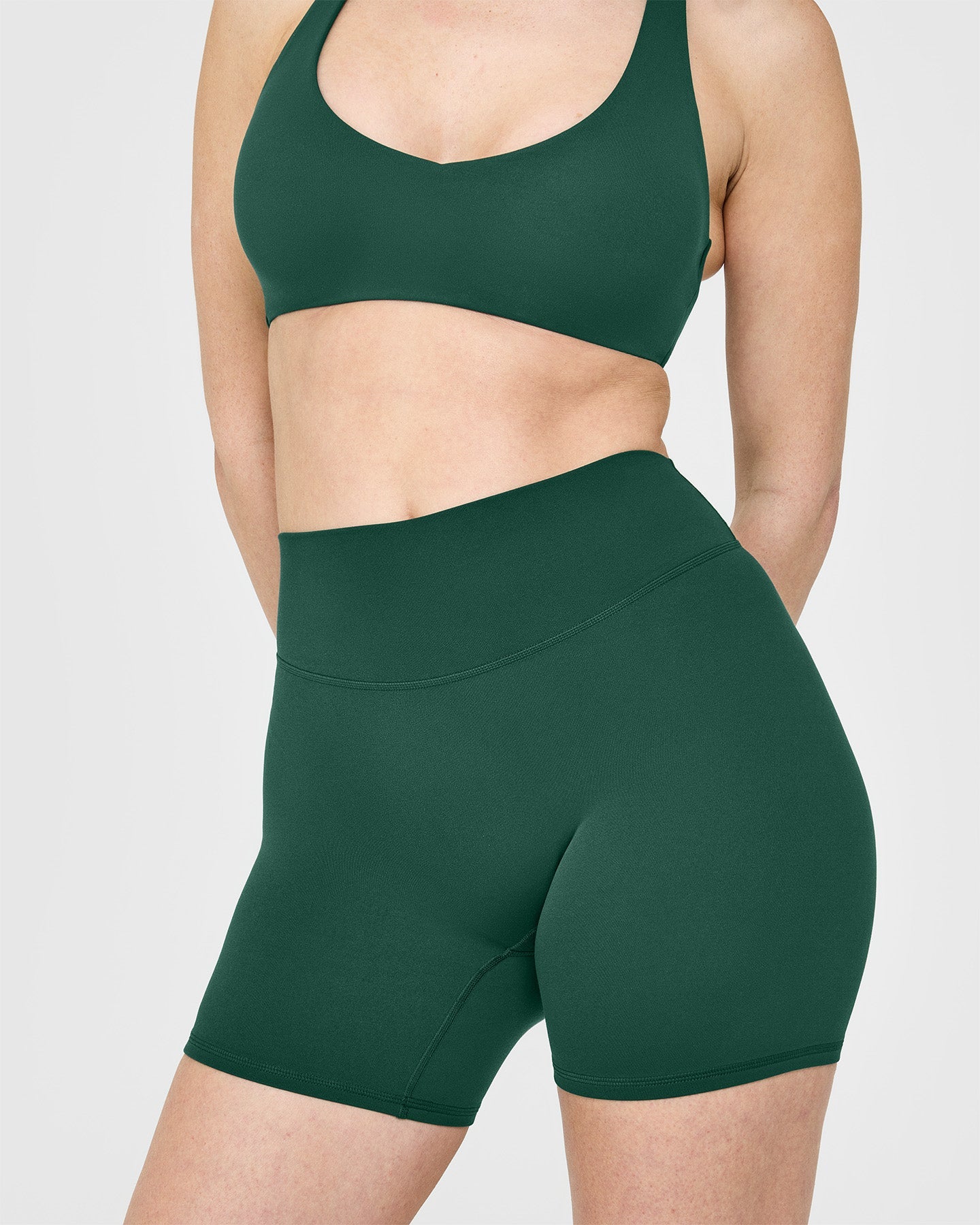 SoftMotion Shorts 6" with White Logo | Dark Racing Green - Image 5