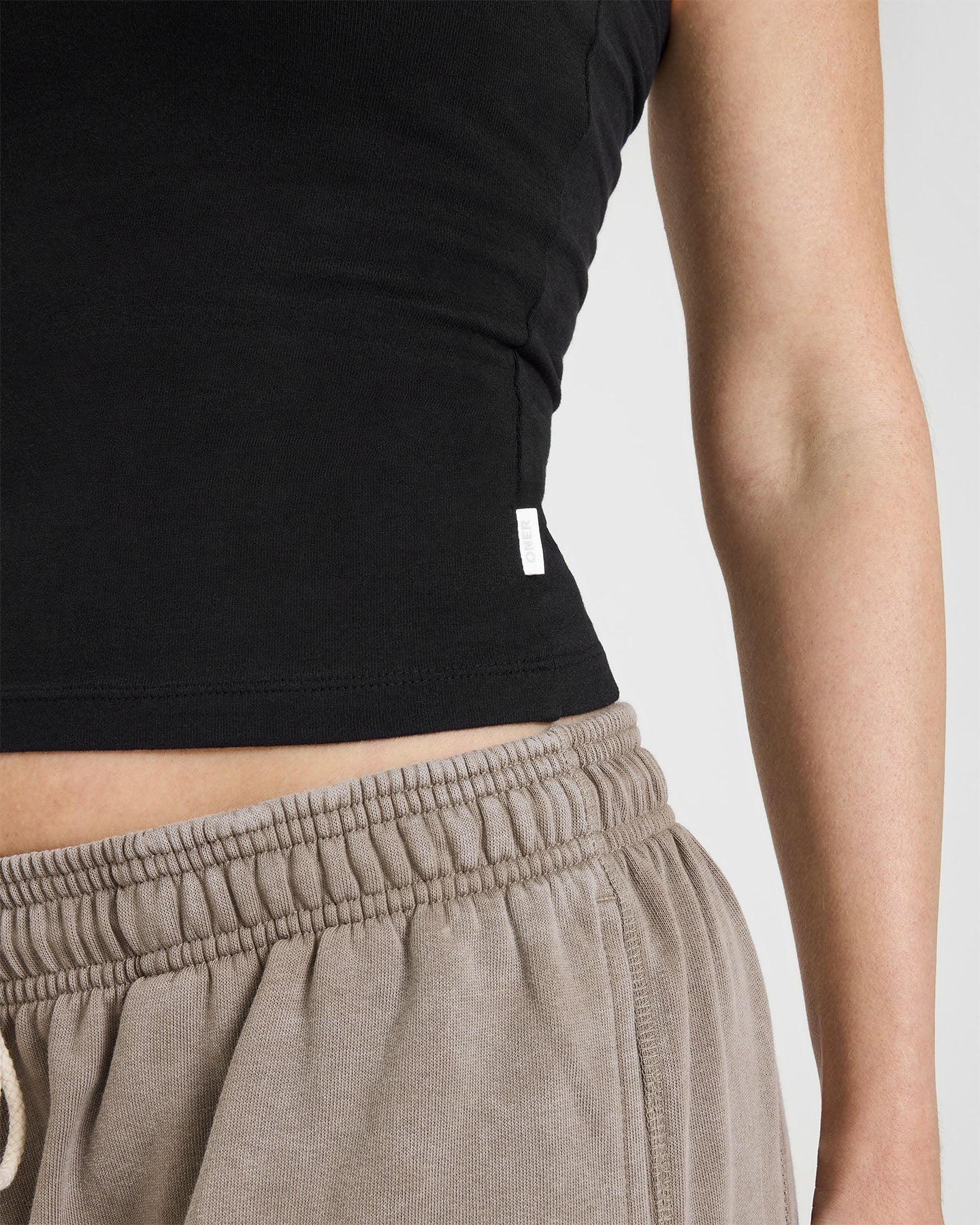 Cotton Fitted Vest | Black - Image 6