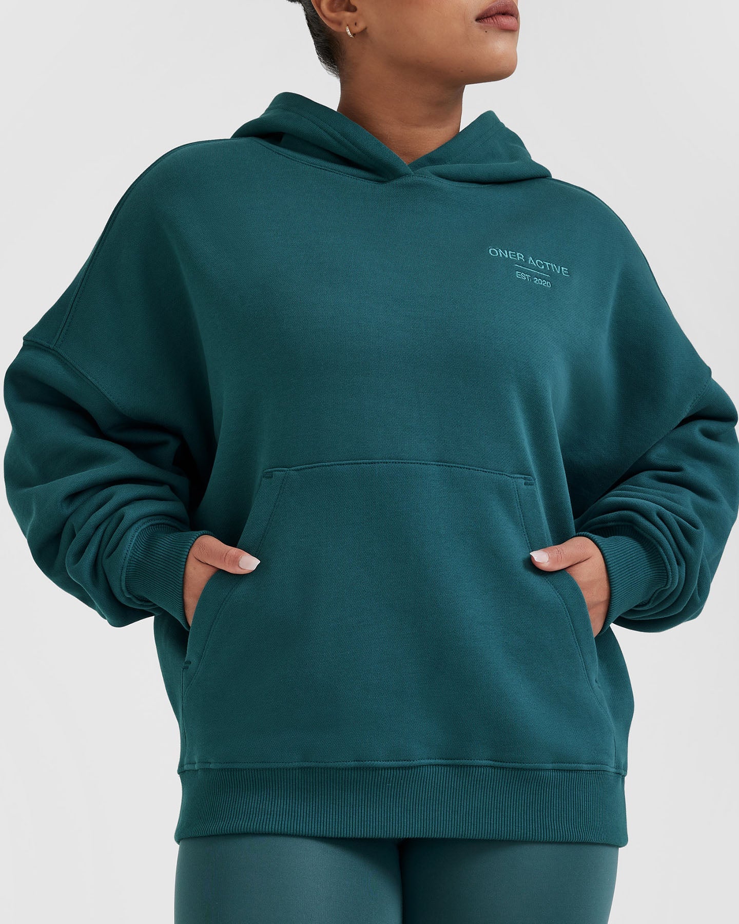 All Day Est 2020 Oversized Hoodie | Marine Teal - Image 5
