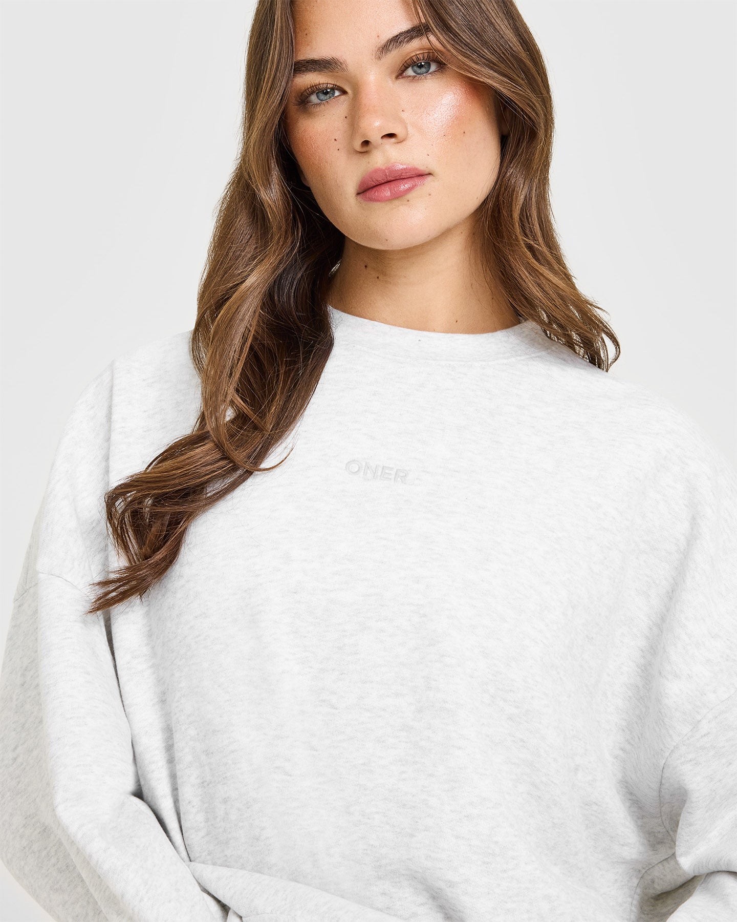 Mid Weight Sweatshirt | Light Grey Marl - Image 5