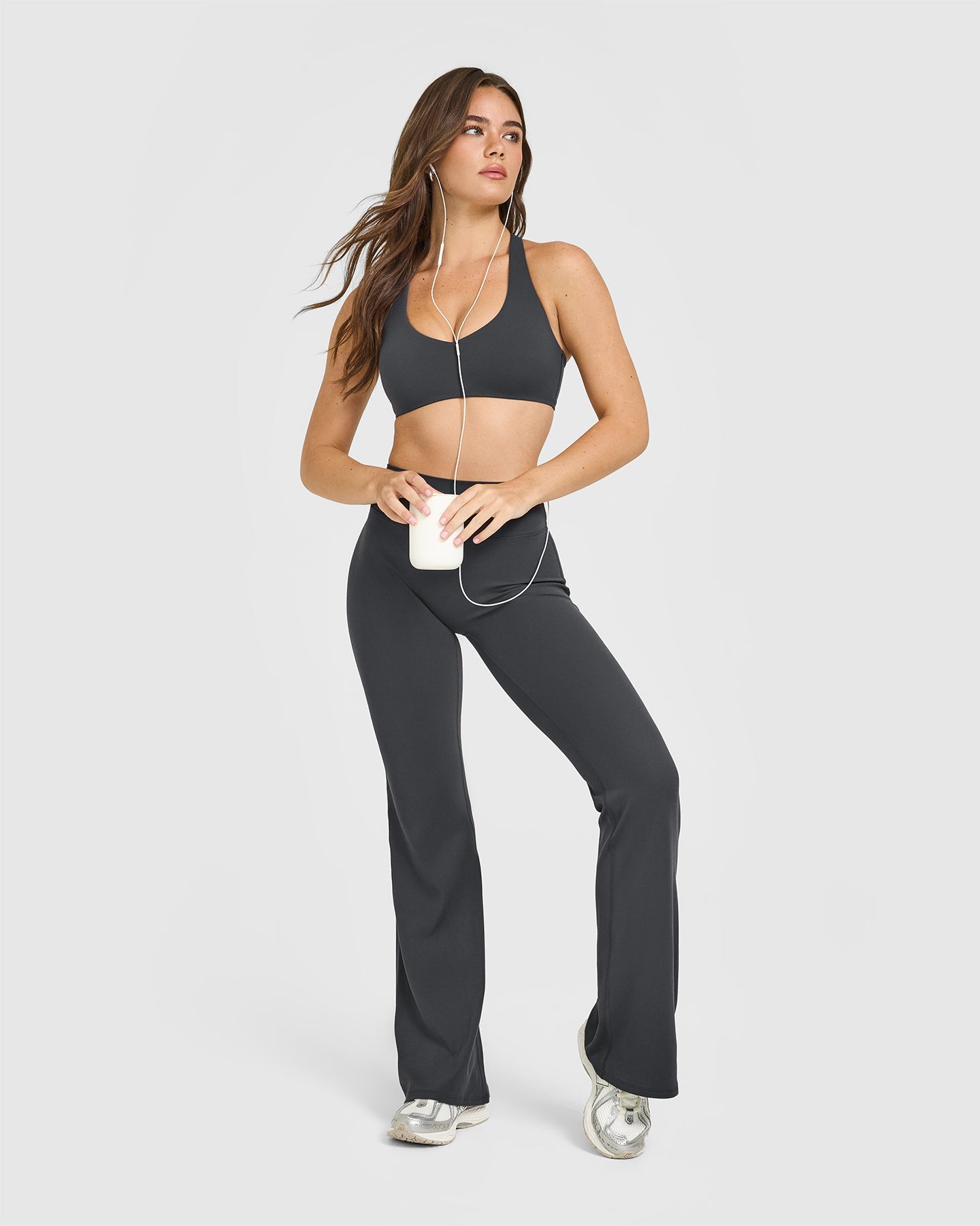 SoftMotion Bralette with White Logo | Coal - Image 3