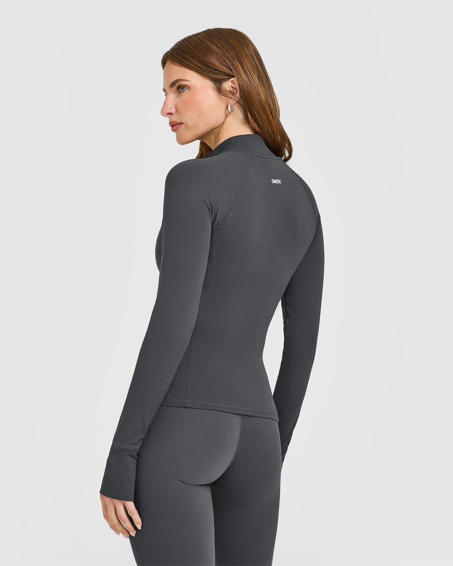 SoftMotion Jacket with White Logo | Coal - Image 2