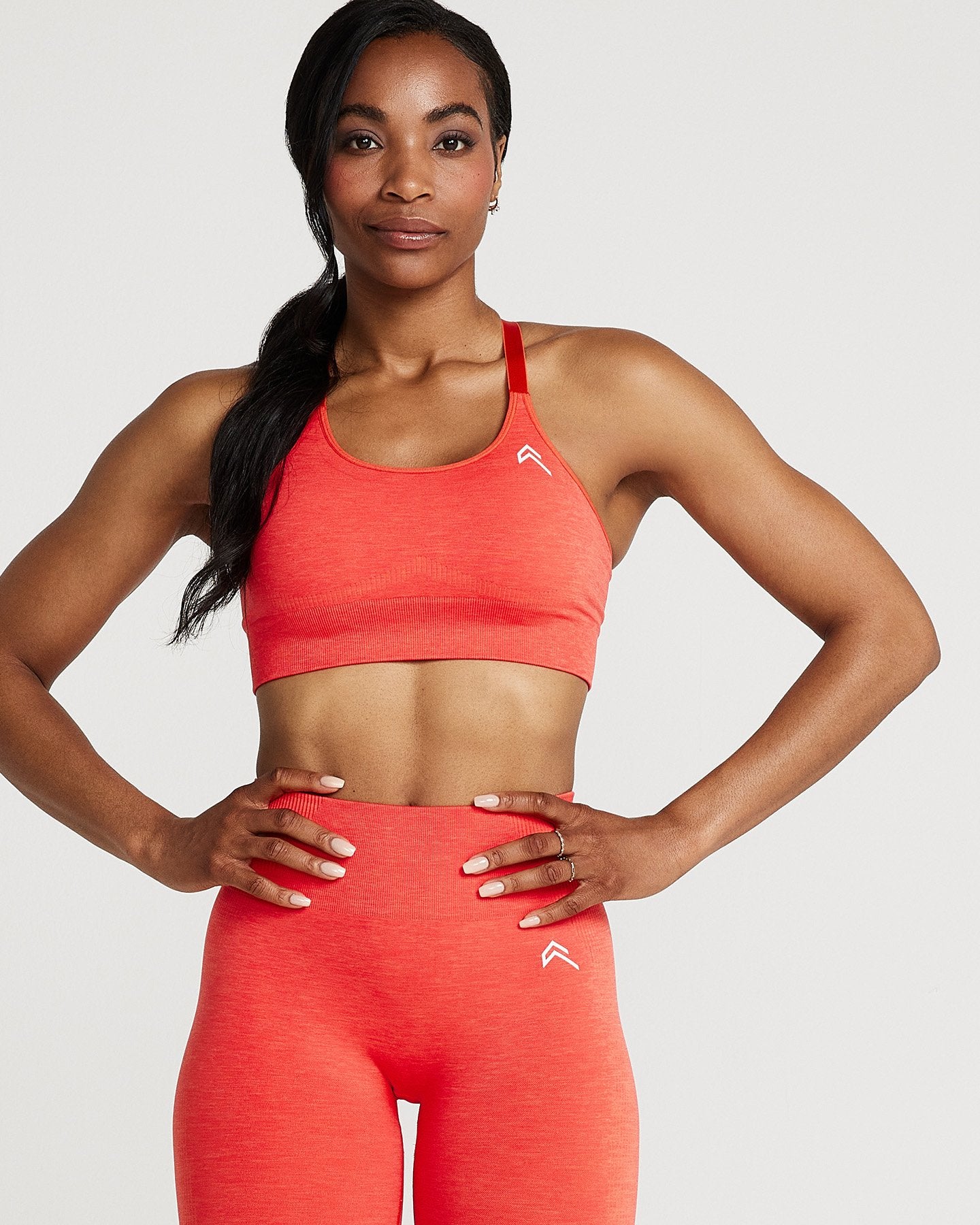 Classic Seamless Sports Bra | Coral Marl - Image 5