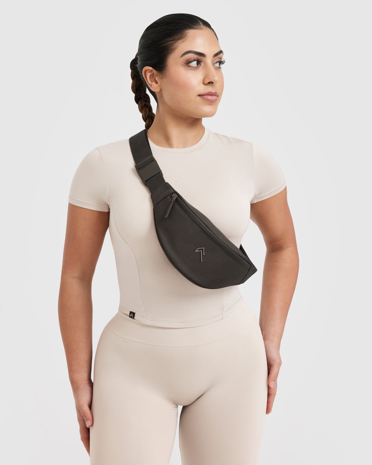Classic Canvas Bumbag | Dark Taupe Brown - Image 2