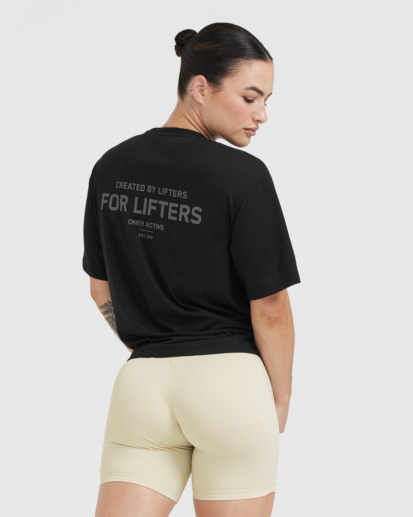 Classic Lifters Graphic Oversized Lightweight T-Shirt | Black - Image 2