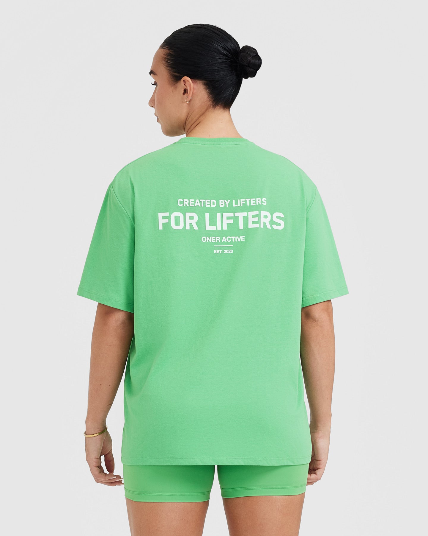 Classic Lifters Graphic Oversized Lightweight T-Shirt | Jade - Image 2