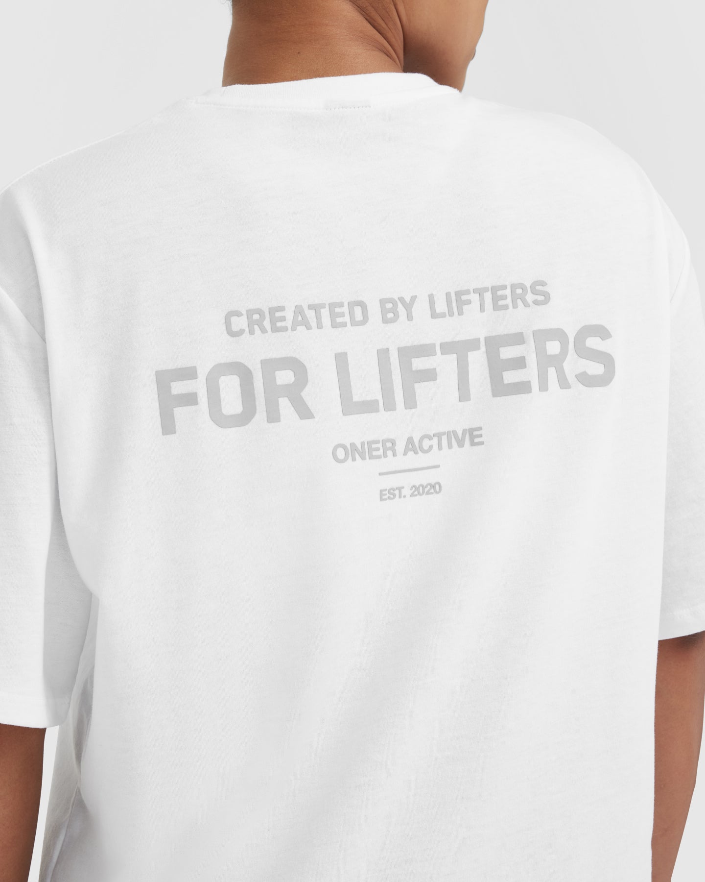 Classic Lifters Graphic Oversized Lightweight T-Shirt | White - Image 5
