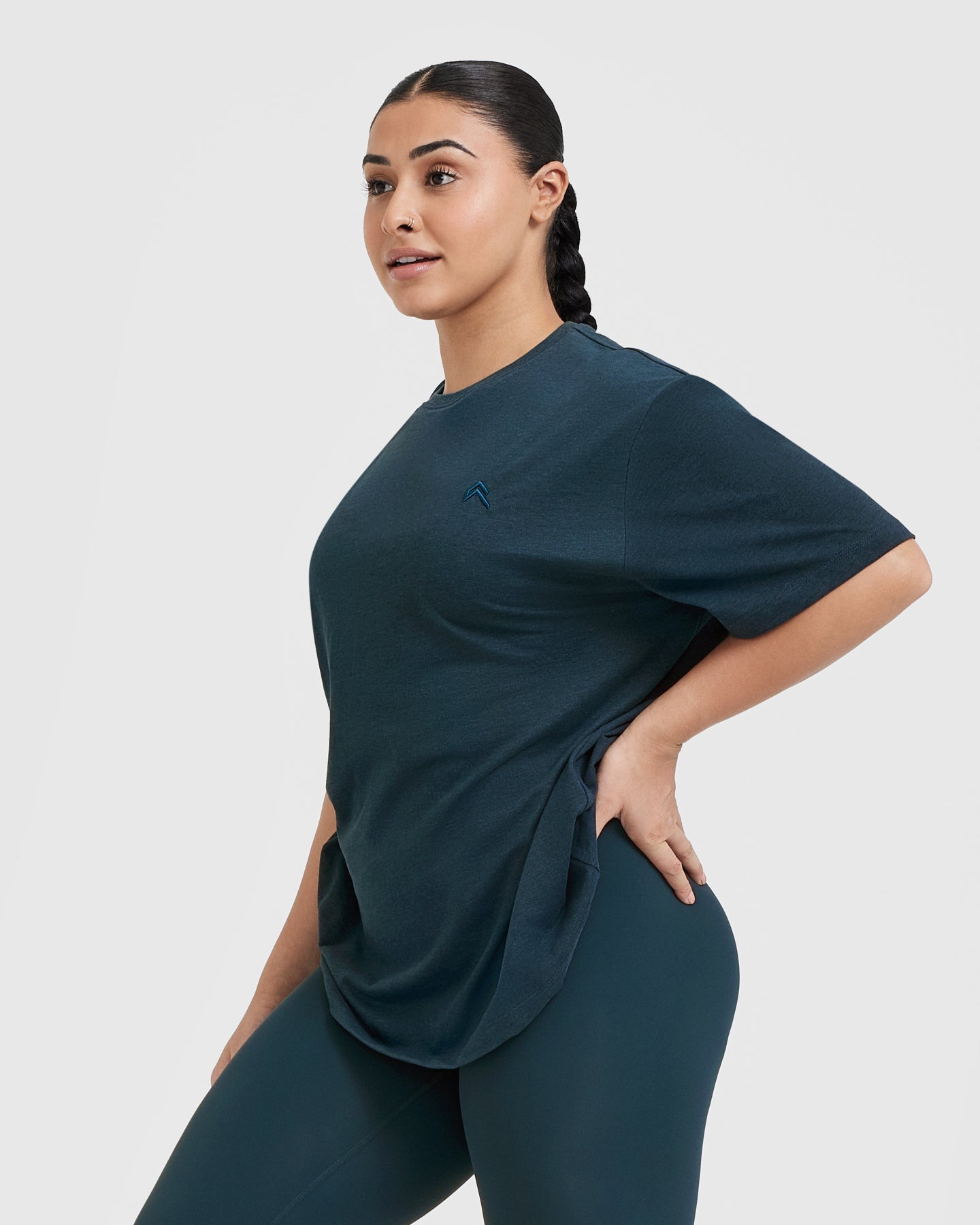 Classic Oversized Lightweight T-Shirt | Oil Blue - Image 3