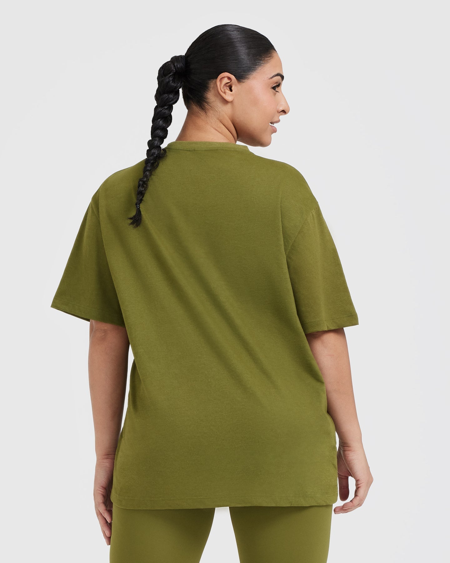Classic Oversized Lightweight T-Shirt | Olive Green - Image 2