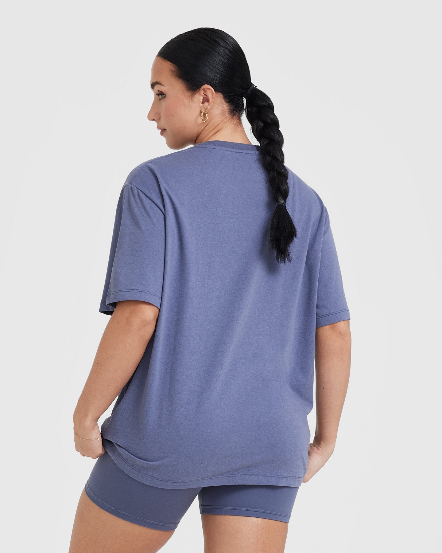 Classic Oversized Lightweight T-Shirt | Washed Slate Blue - Image 2