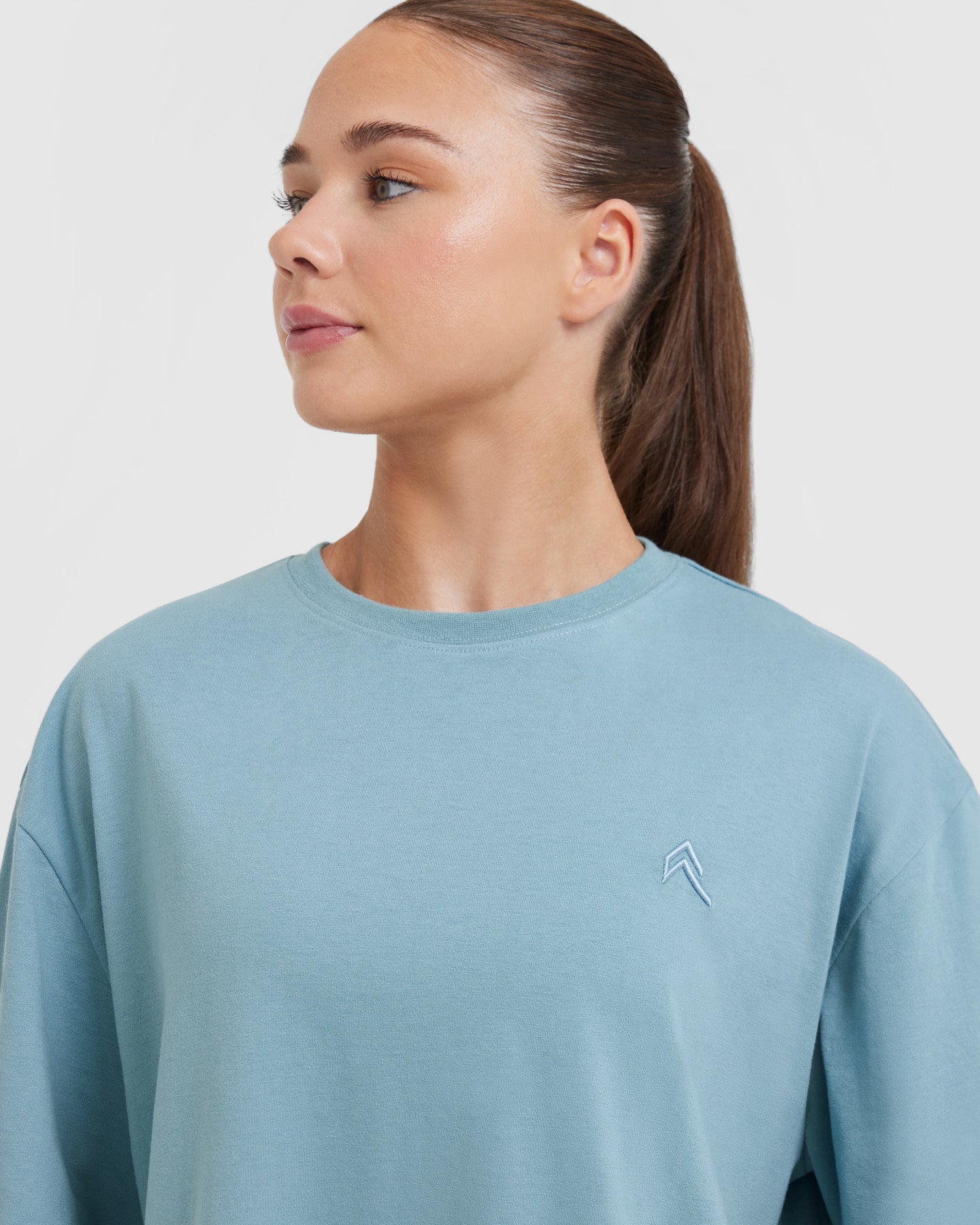 Classic Oversized Lightweight T-Shirt | Steel Blue - Image 4